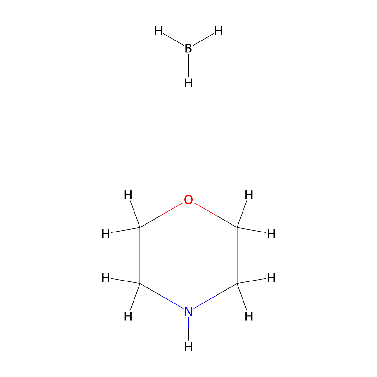 (T-4)-Trihydro(morpholine-kappaN4)boron molecular structure, CAS 4856-95-5