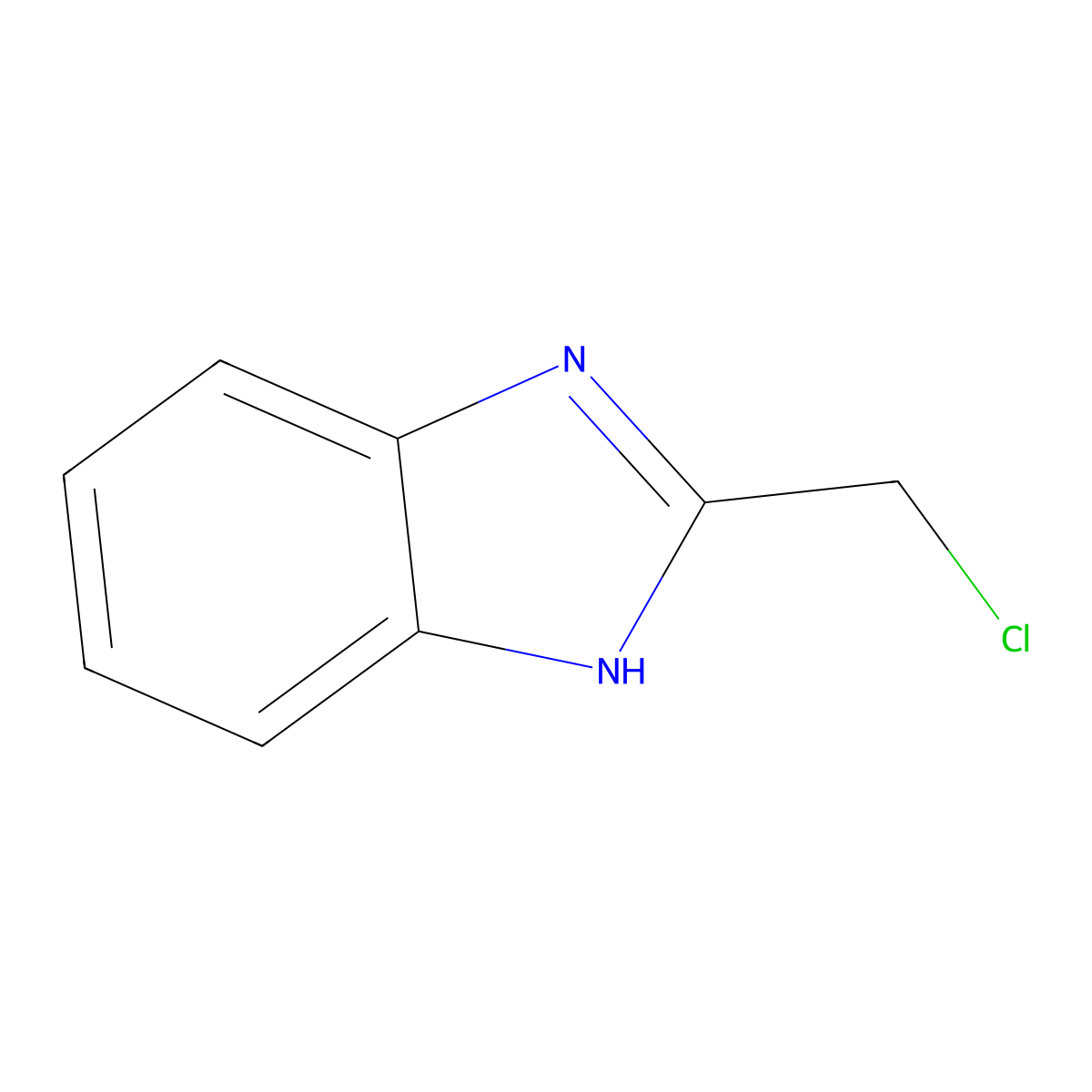 2-Chloromethylbenzimidazole molecular structure, CAS 4857-04-9