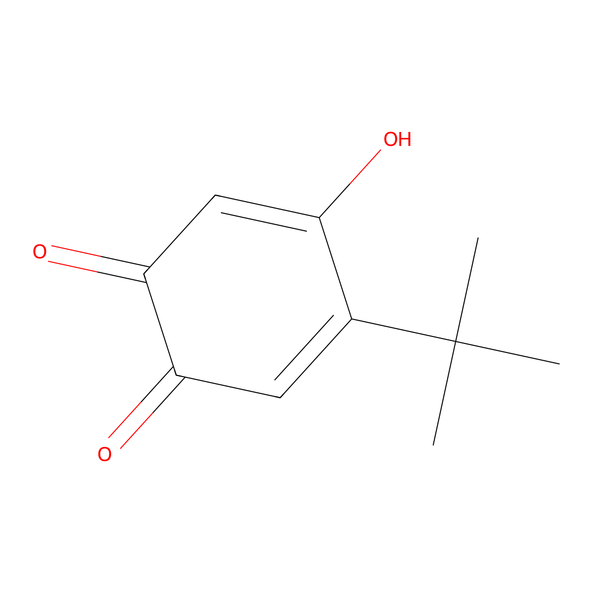 2,5-Cyclohexadiene-1,4-dione, 2-(1,1-dimethylethyl)-5-hydroxy- molecular structure, CAS 4857-70-9