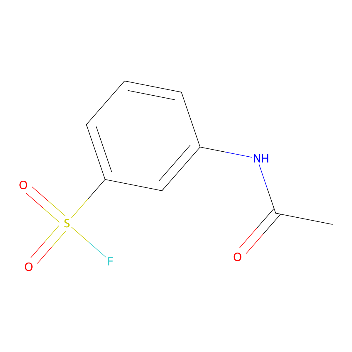 3-Acetamidobenzenesulfonyl fluoride molecular structure, CAS 4857-88-9