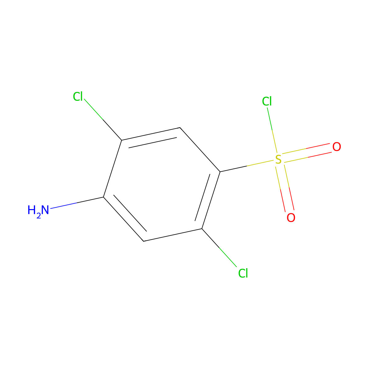 4-Amino-2,5-dichlorobenzenesulfonyl chloride molecular structure, CAS 4857-94-7