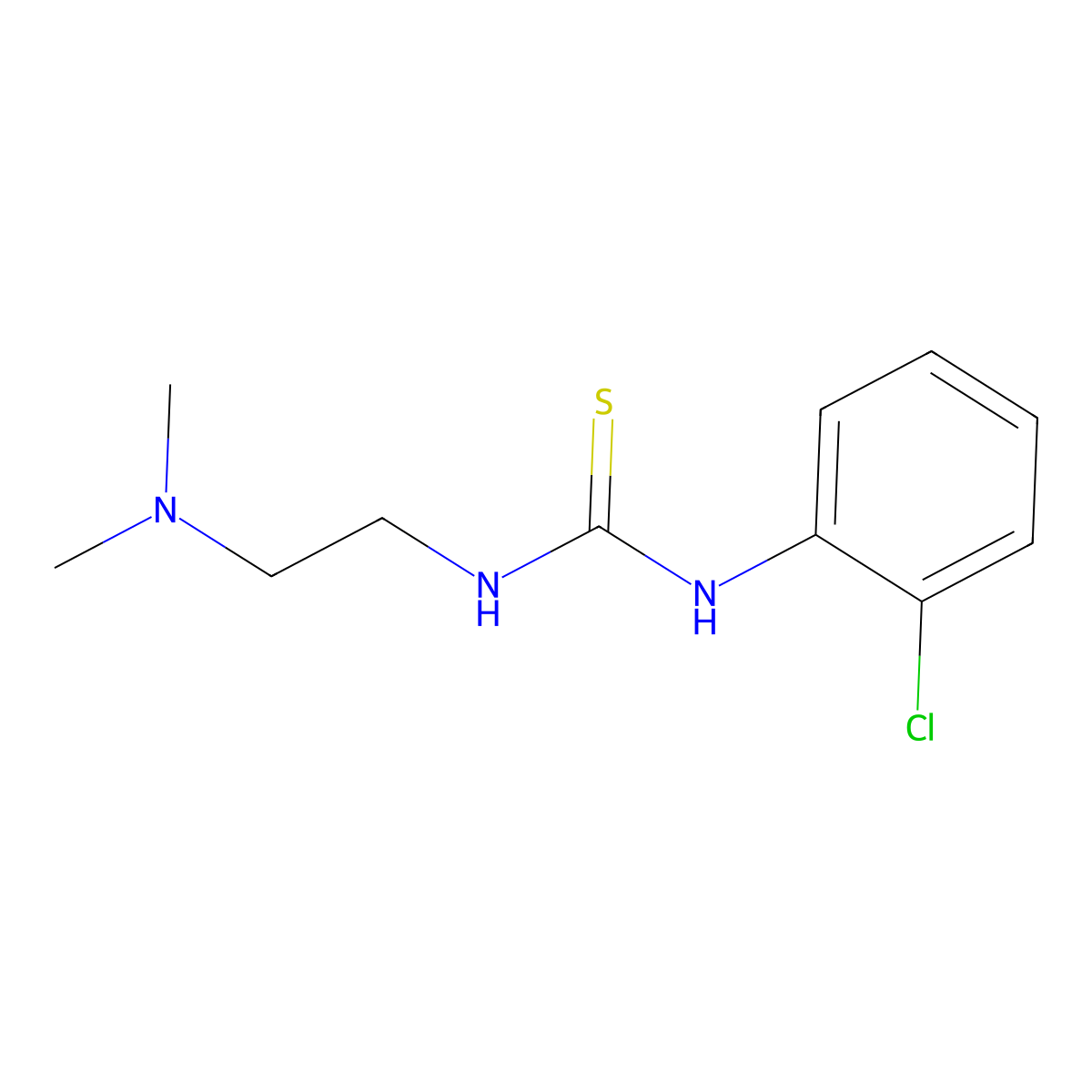 1-(2-Chlorophenyl)-3-[2-(dimethylamino)ethyl]thiourea molecular structure, CAS 485757-57-1