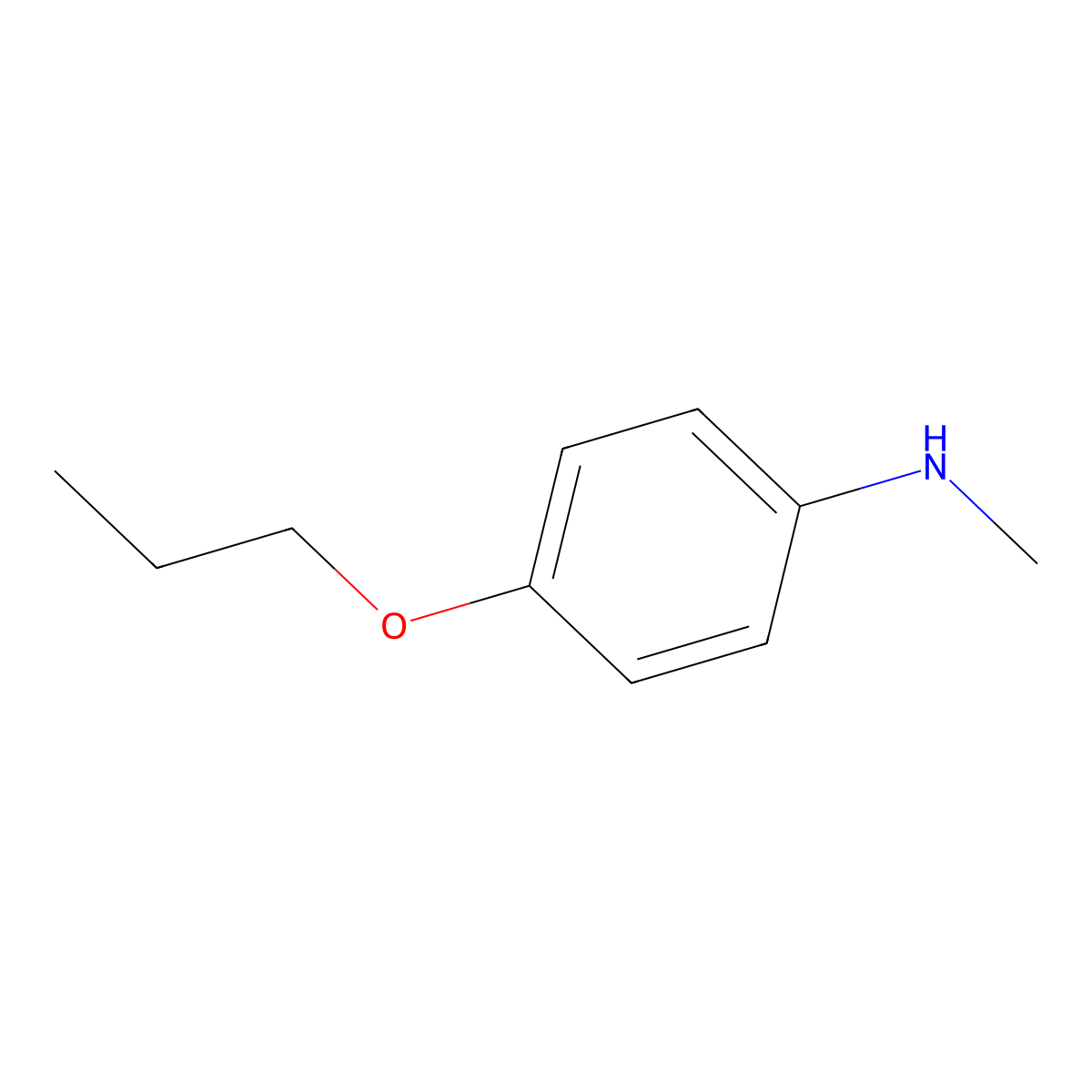 N-Methyl-4-propoxyaniline molecular structure, CAS 485795-30-0