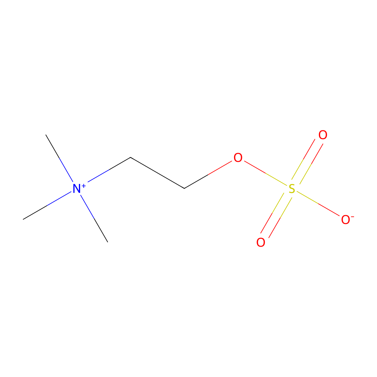 Choline O-Sulfate molecular structure, CAS 4858-96-2