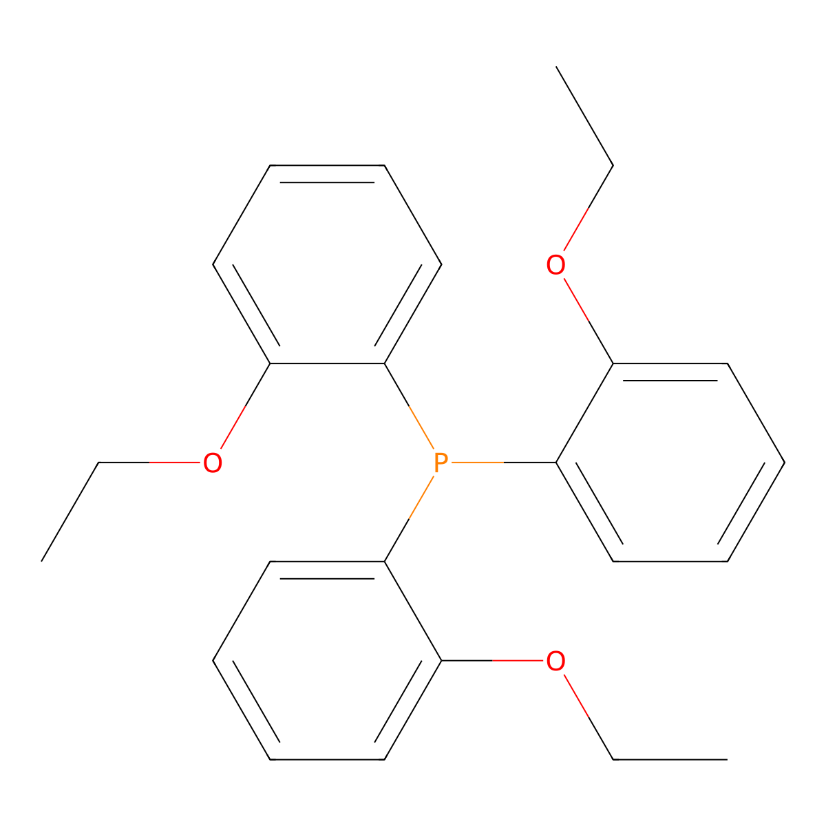 Tris(2-ethoxyphenyl)phosphane molecular structure, CAS 485817-30-9