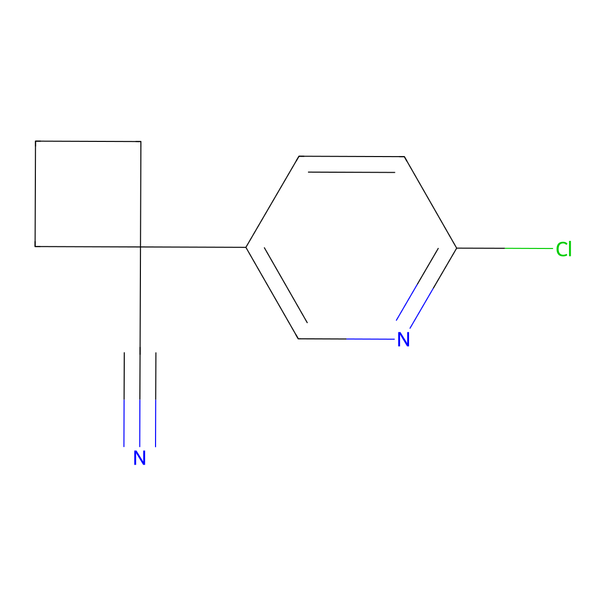 1-(6-Chloropyridin-3-YL)cyclobutanecarbonitrile molecular structure, CAS 485828-75-9