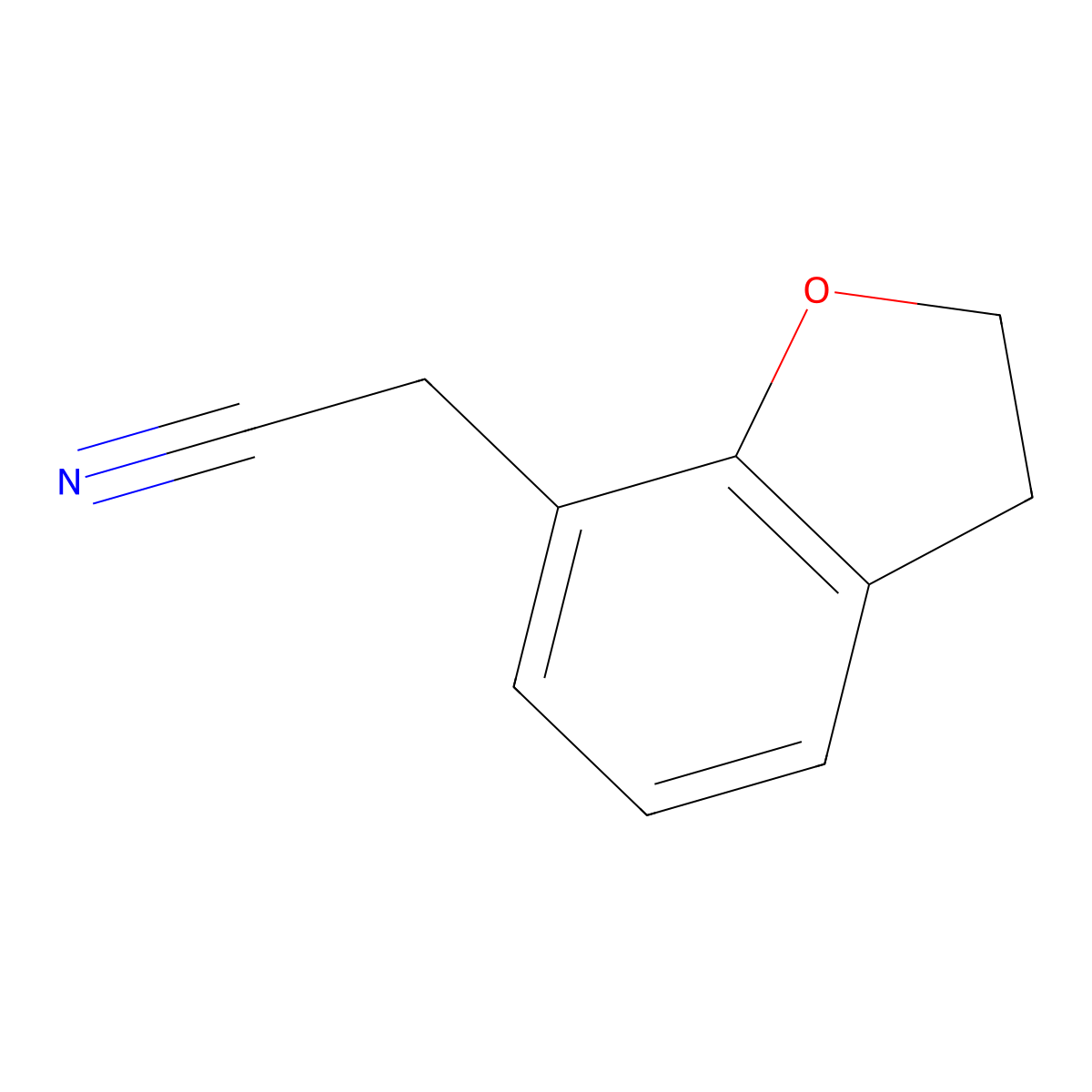2-(2,3-Dihydrobenzofuran-7-yl)acetonitrile molecular structure, CAS 485828-88-4