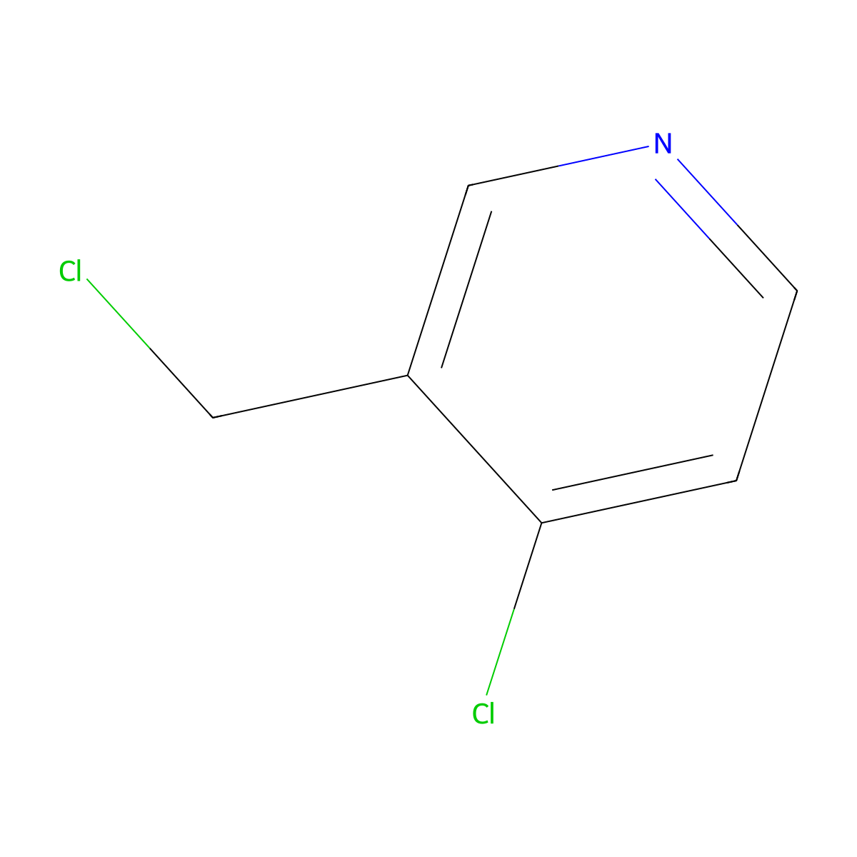 4-Chloro-3-(chloromethyl)pyridine molecular structure, CAS 485828-90-8