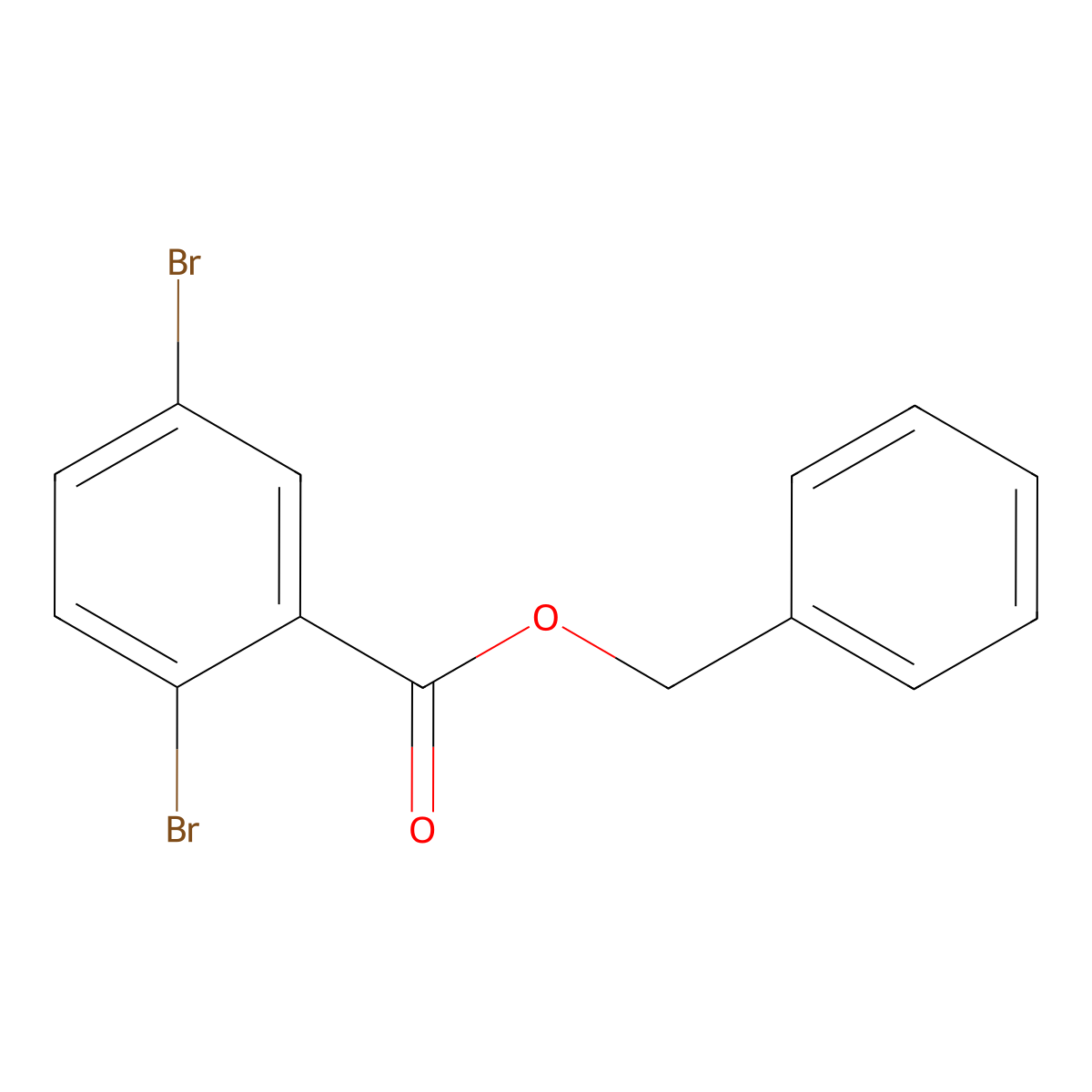 Benzyl 2,5-dibromobenzoate molecular structure, CAS 485832-16-4