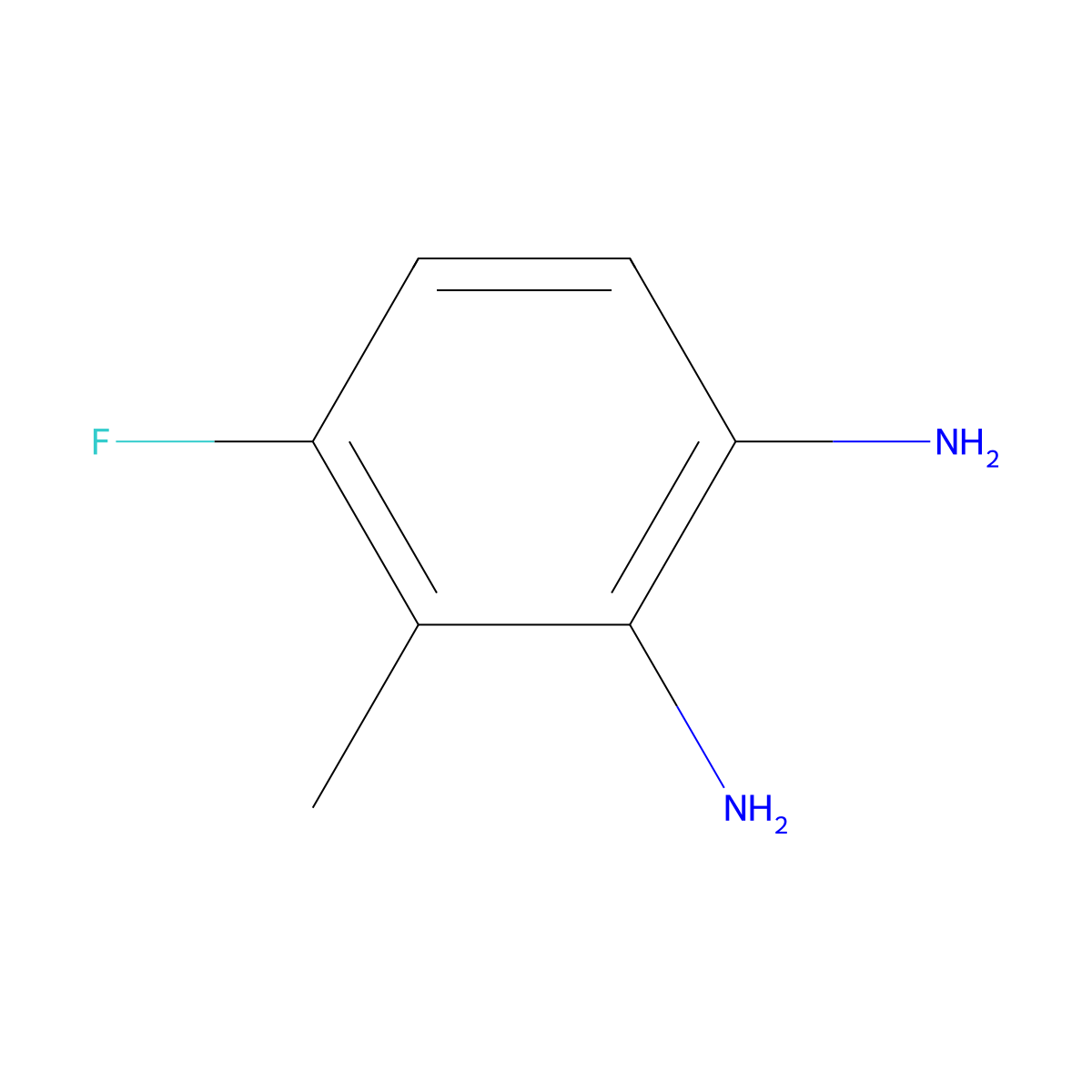 4-Fluoro-3-methylbenzene-1,2-diamine molecular structure, CAS 485832-95-9