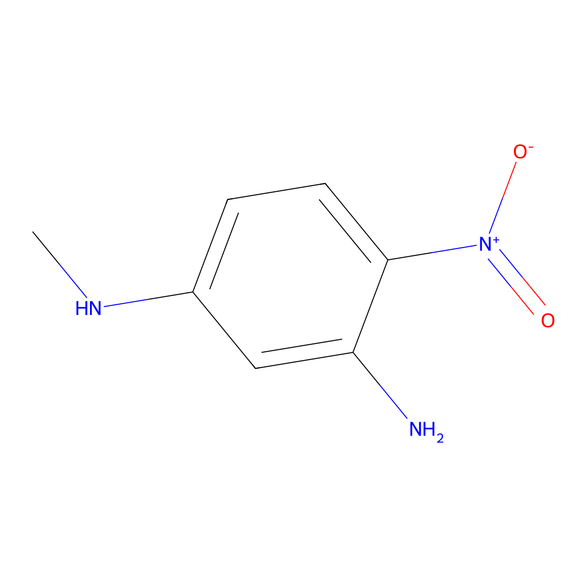 N1-Methyl-4-nitrobenzene-1,3-diamine molecular structure, CAS 485841-59-6