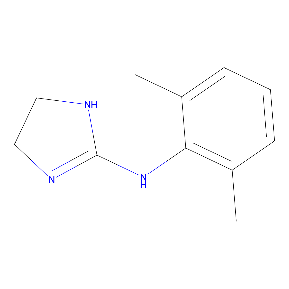 Xylonidine molecular structure, CAS 4859-06-7