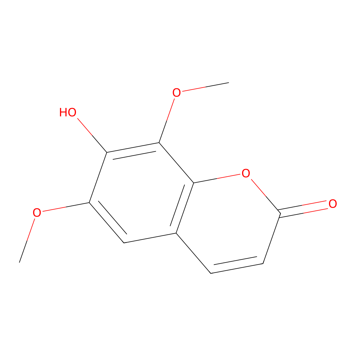 Isofraxidin molecular structure, CAS 486-21-5