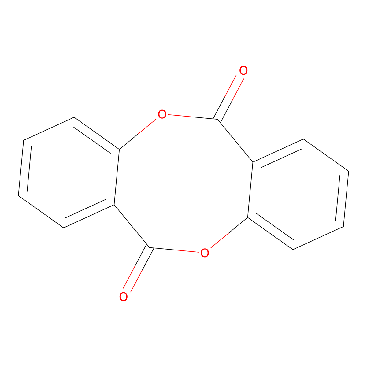 6H,12H-Dibenzo[b,f][1,5]dioxocin-6,12-dione molecular structure, CAS 486-58-8