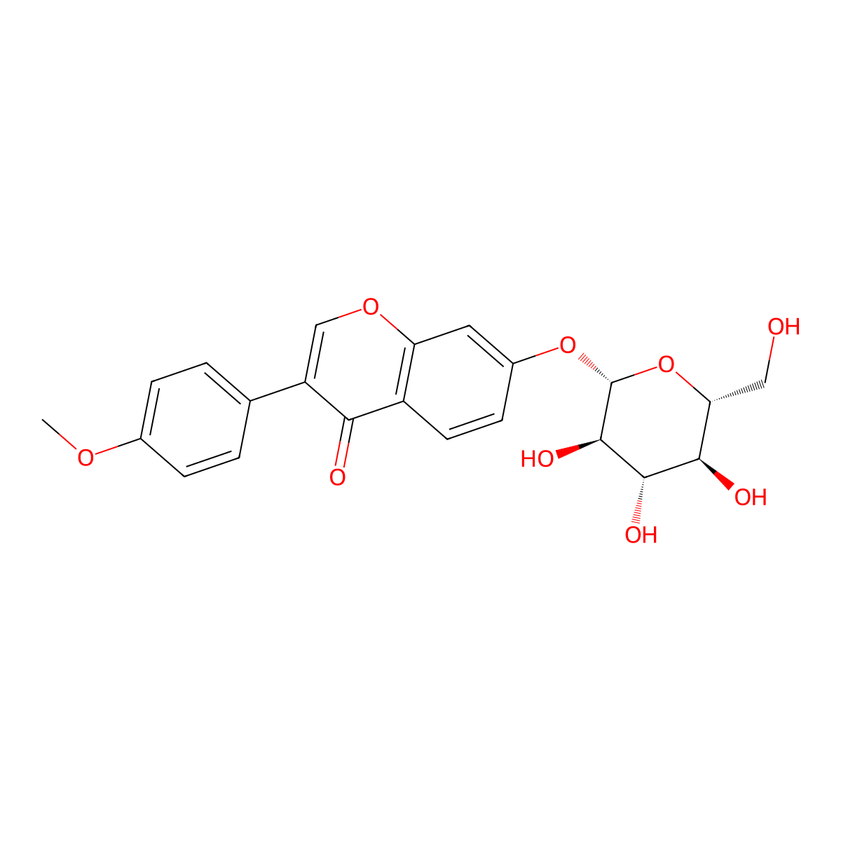 Ononin molecular structure, CAS 486-62-4