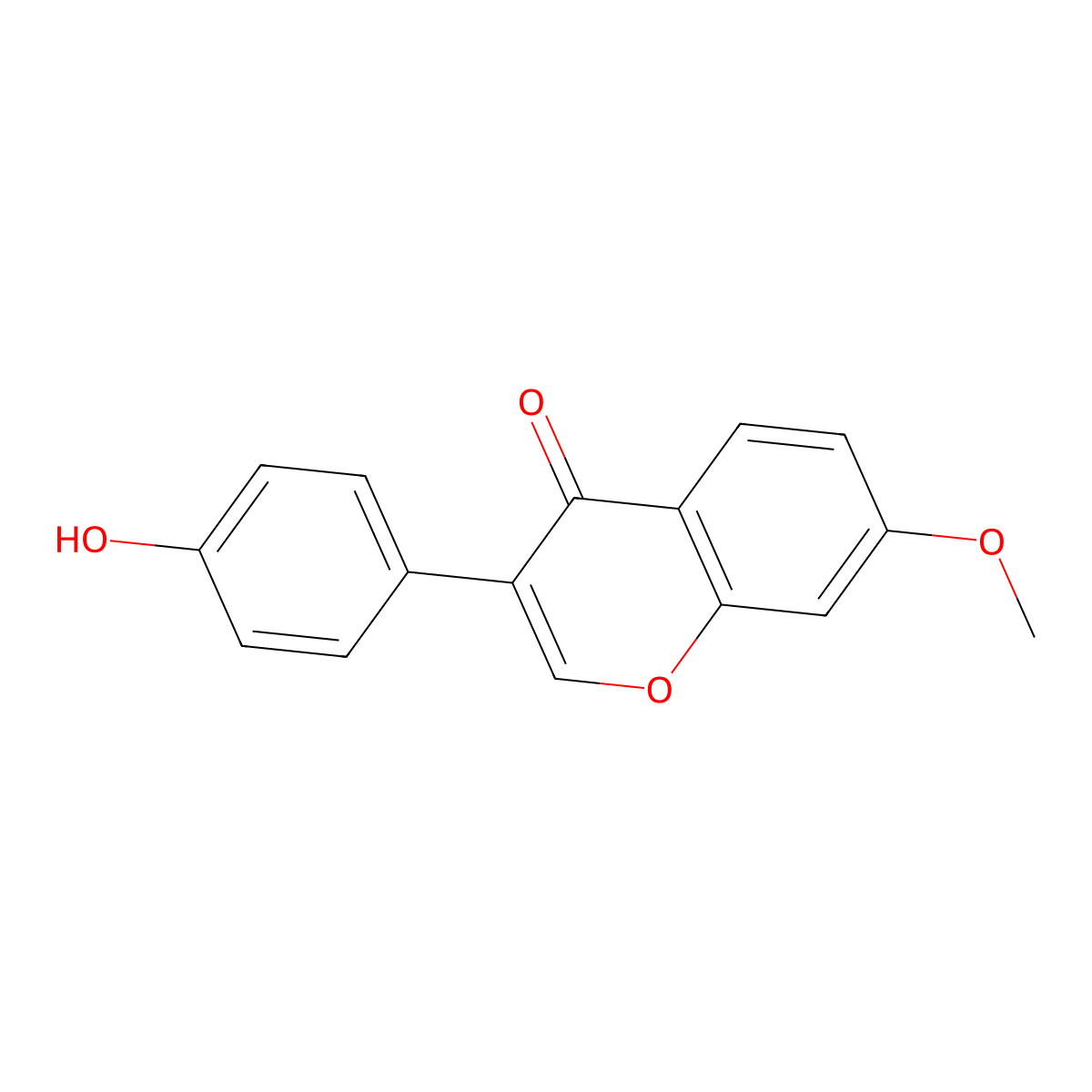 Isoformononetin molecular structure, CAS 486-63-5