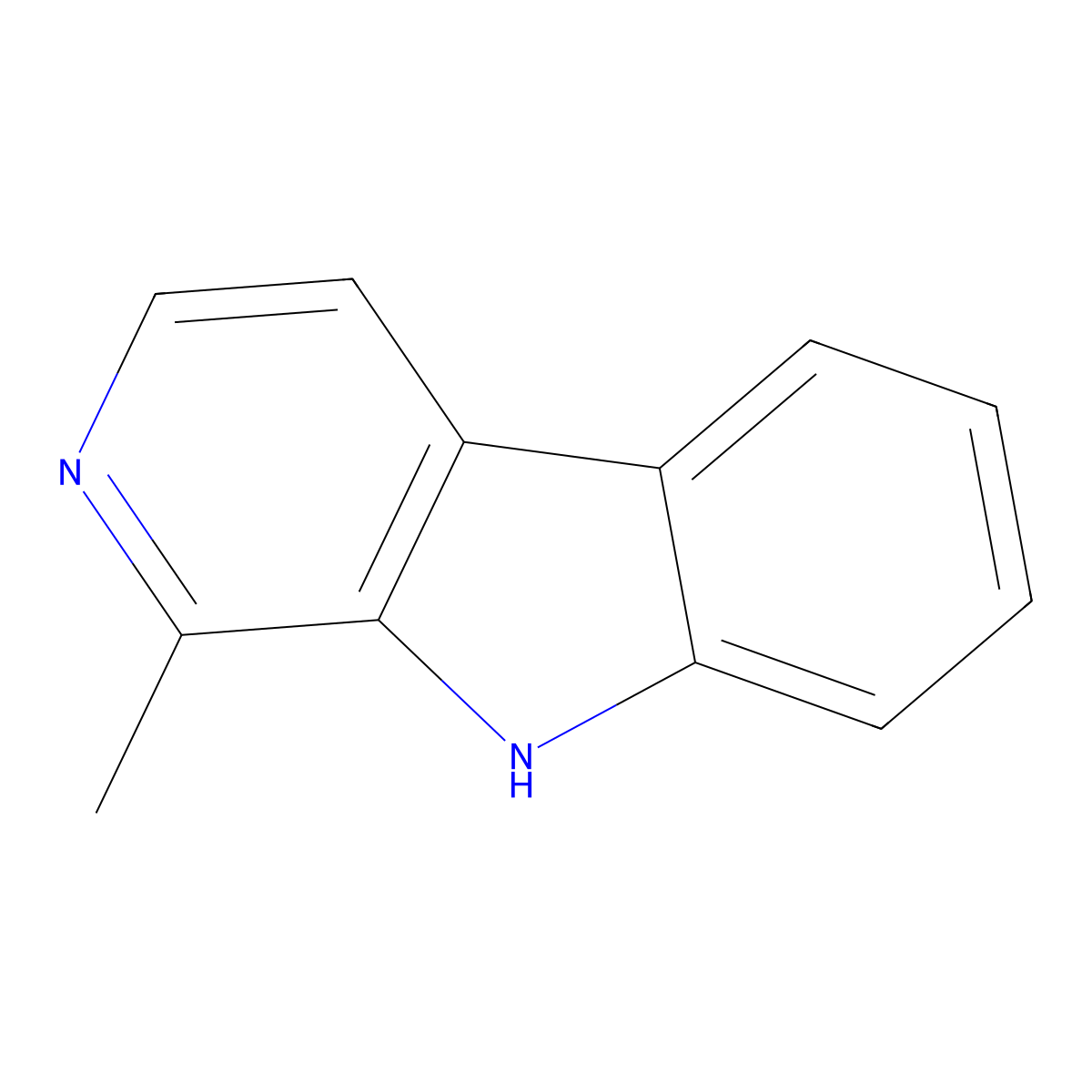Harman molecular structure, CAS 486-84-0