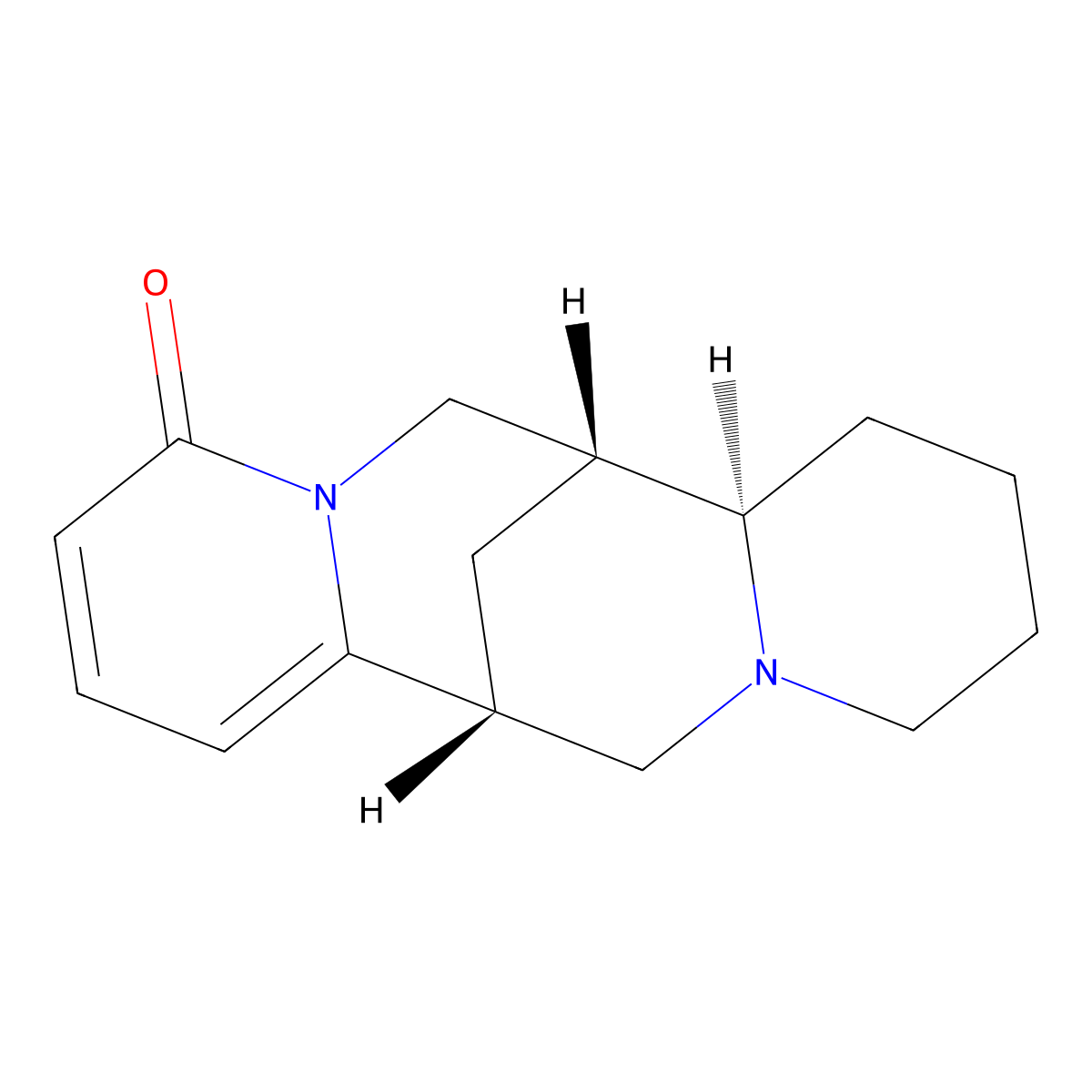 Anagyrine molecular structure, CAS 486-89-5