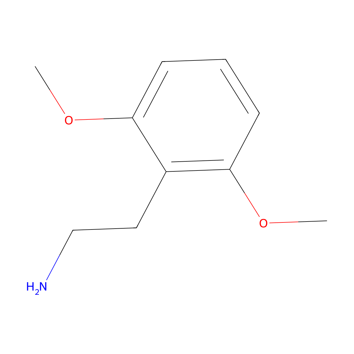 2-(2,6-Dimethoxyphenyl)ethanamine molecular structure, CAS 486-95-3