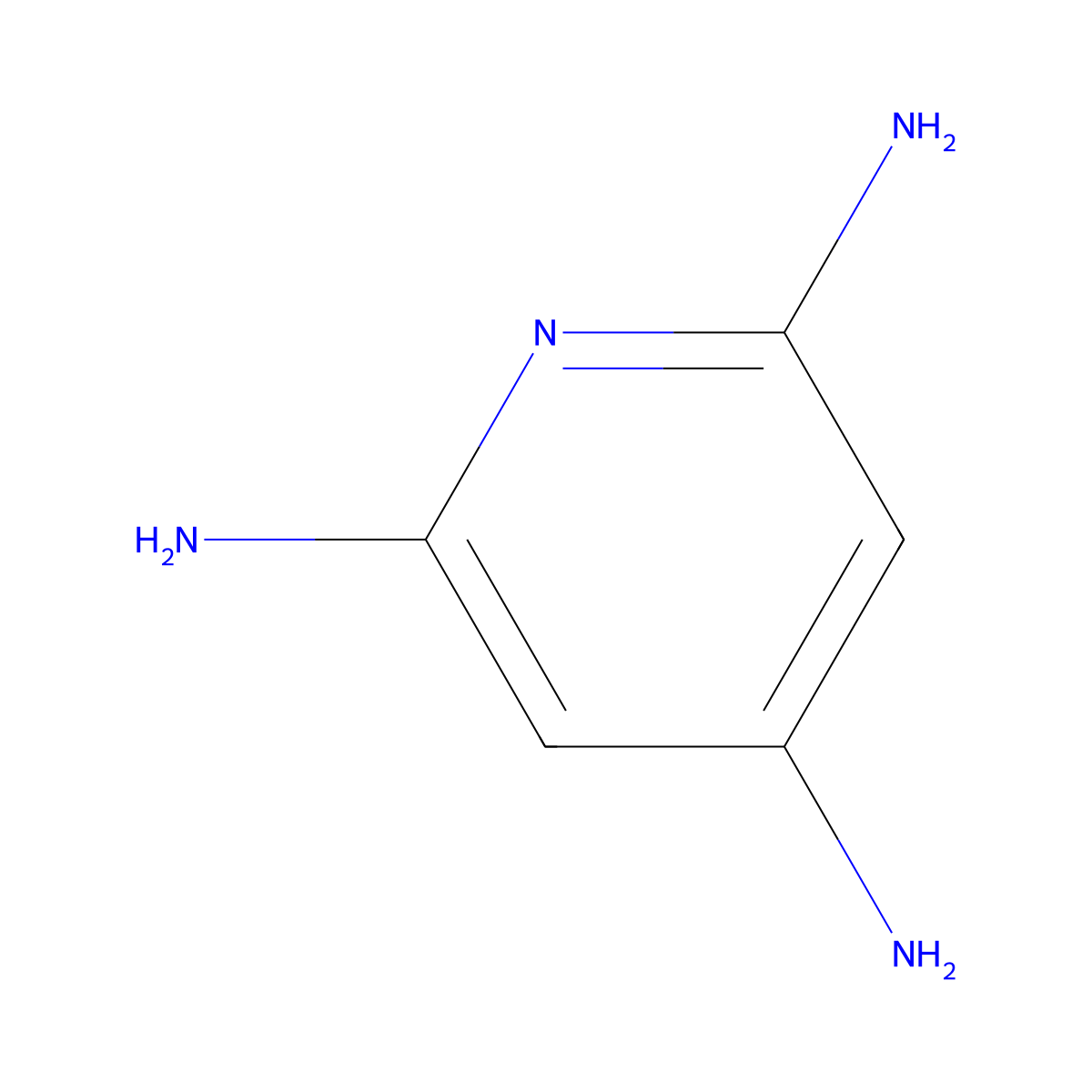 2,4,6-Triaminopyridine molecular structure, CAS 4860-00-8