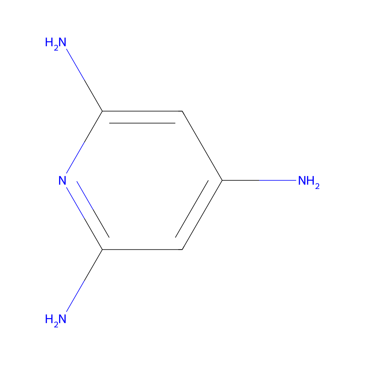 2,4,6-Triaminopyridine molecular structure, CAS 4860-00-8