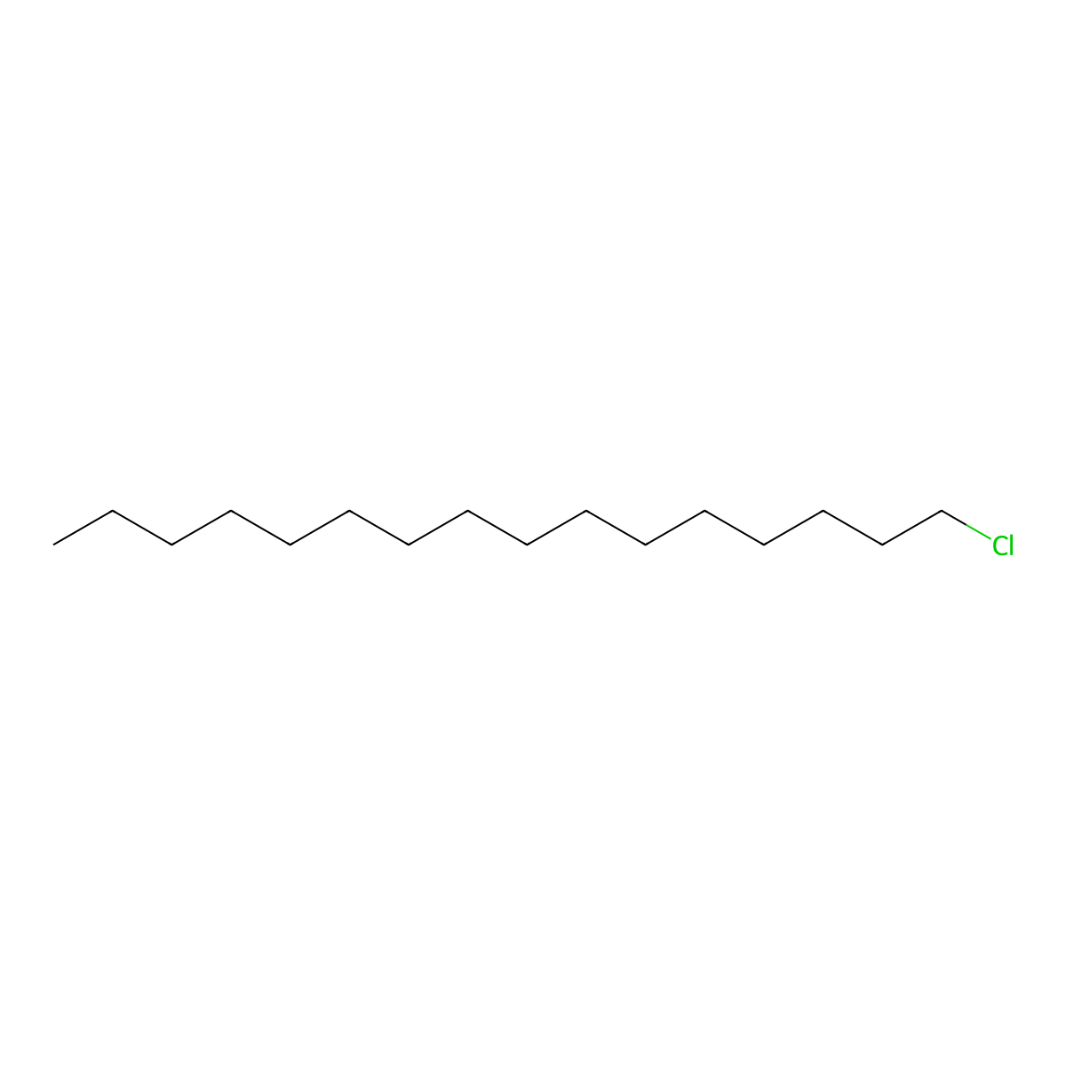 1-Chlorohexadecane molecular structure, CAS 4860-03-1