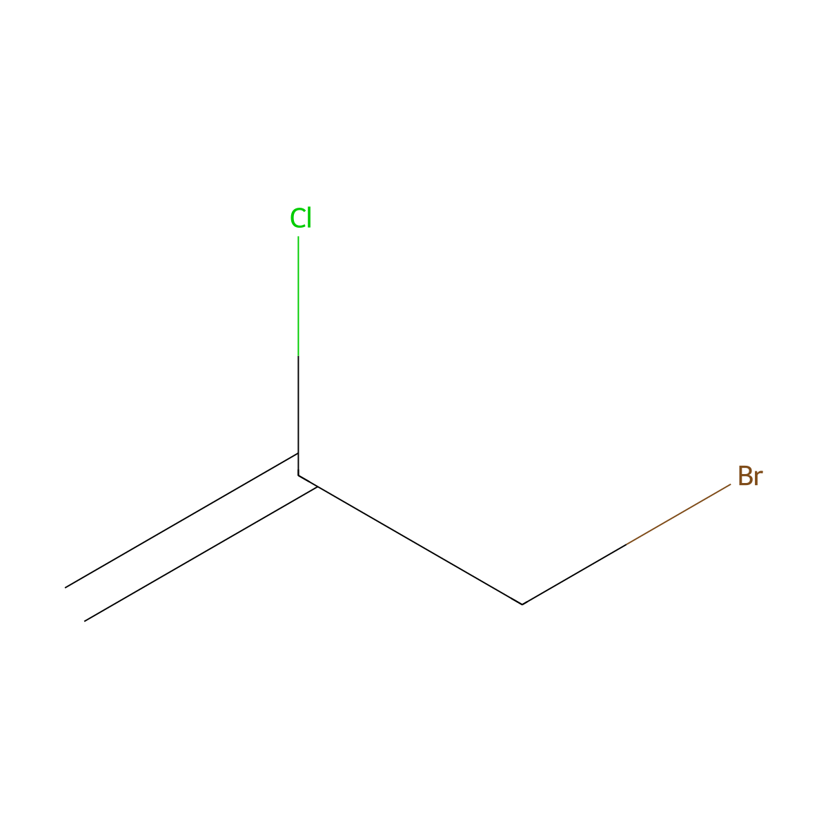 3-Bromo-2-chloroprop-1-ene molecular structure, CAS 4860-96-2