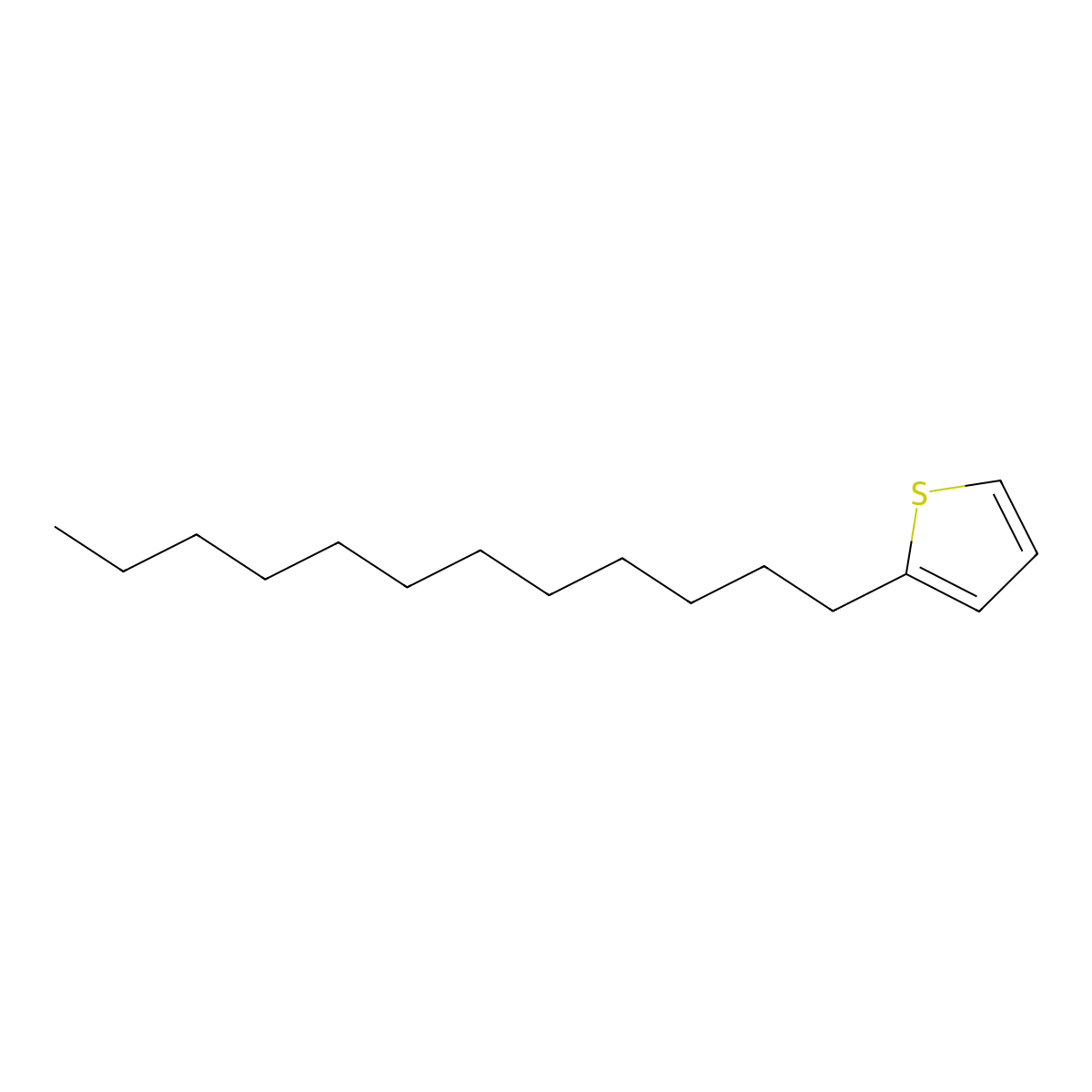 2-Dodecylthiophene molecular structure, CAS 4861-61-4