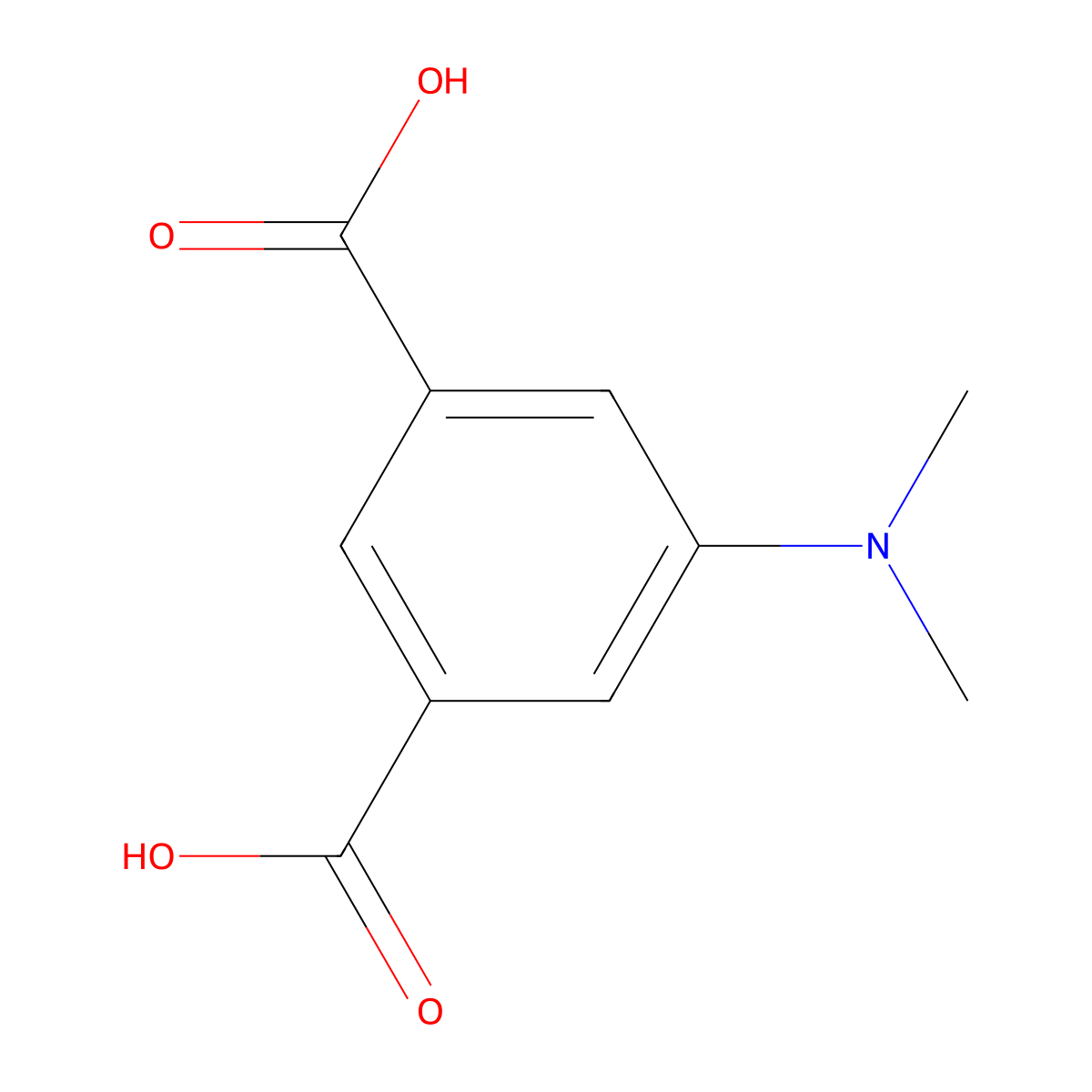5-(Dimethylamino)isophthalic acid molecular structure, CAS 4861-72-7