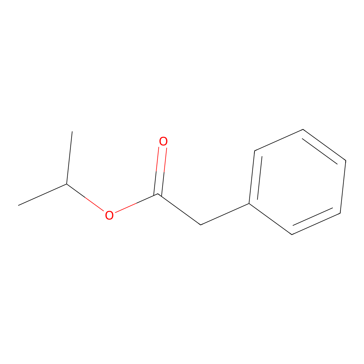 Isopropyl Phenylacetate molecular structure, CAS 4861-85-2