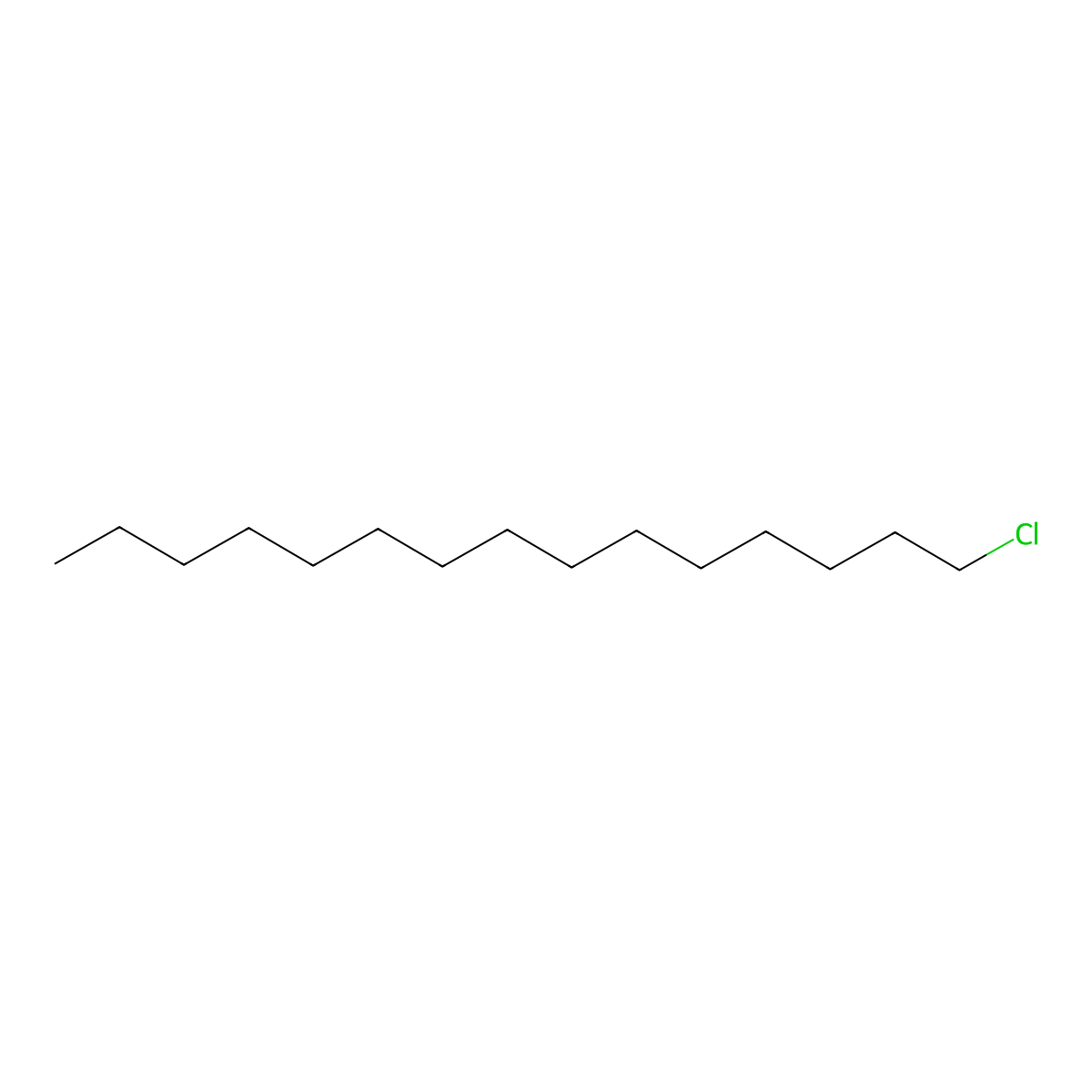 Pentadecane, 1-chloro- molecular structure, CAS 4862-03-7