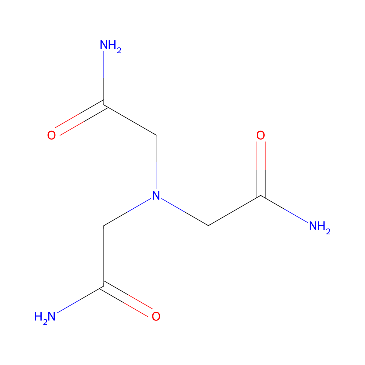 2,2',2''-Nitrilotris(acetamide) molecular structure, CAS 4862-18-4