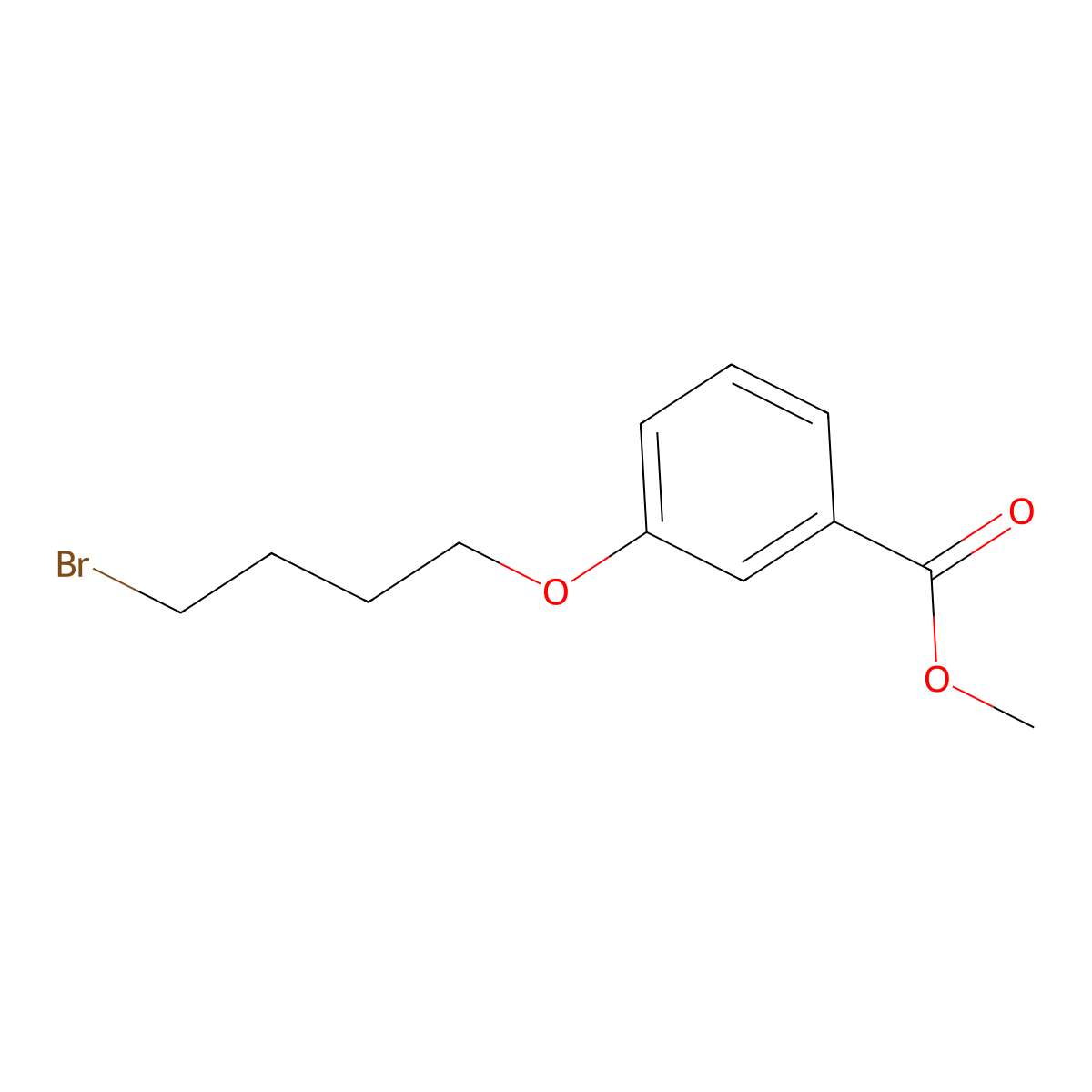 Methyl 3-(4-bromobutoxy)benzoate molecular structure, CAS 486396-41-2