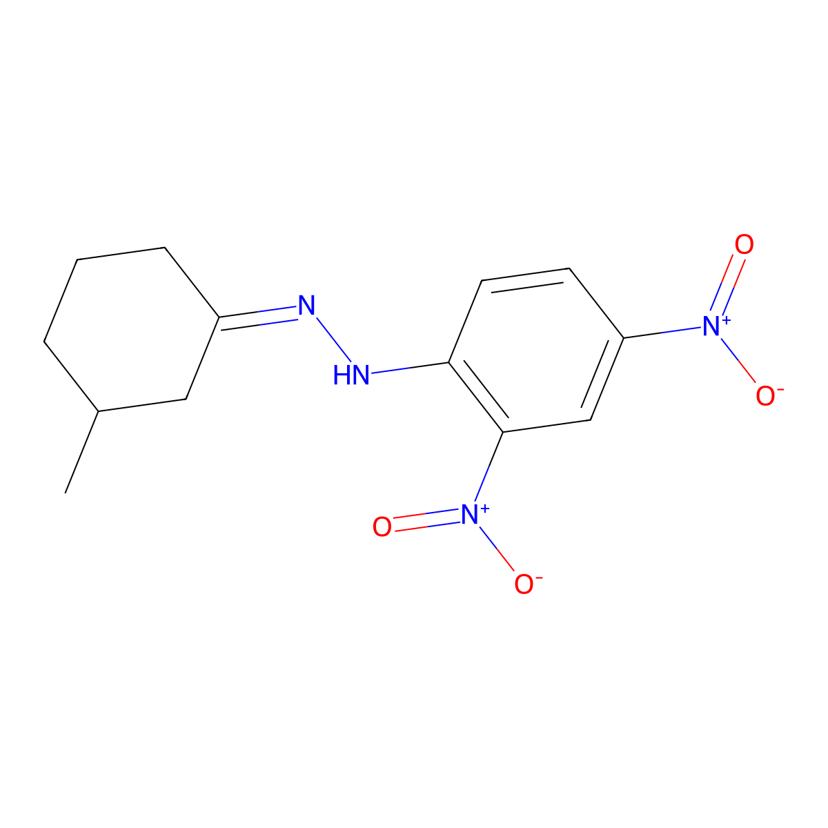 1-(2,4-Dinitrophenyl)-2-(3-methylcyclohexylidene)hydrazine molecular structure, CAS 4864-46-4