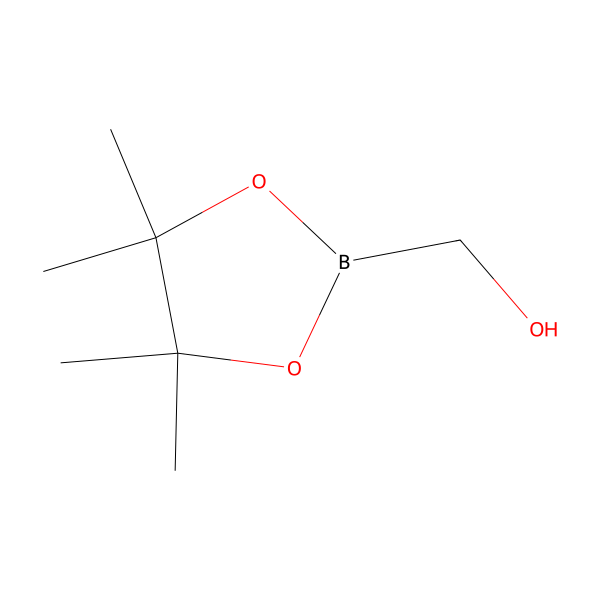 (4,4,5,5-Tetramethyl-1,3,2-dioxaborolan-2-yl)methanol molecular structure, CAS 486402-87-3