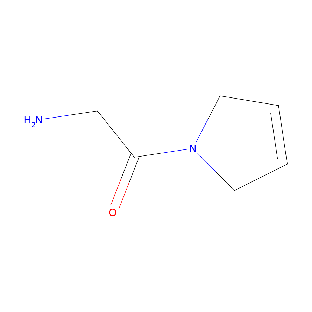 1-(Aminoacetyl)-2,5-dihydro-1H-pyrrole molecular structure, CAS 486414-46-4