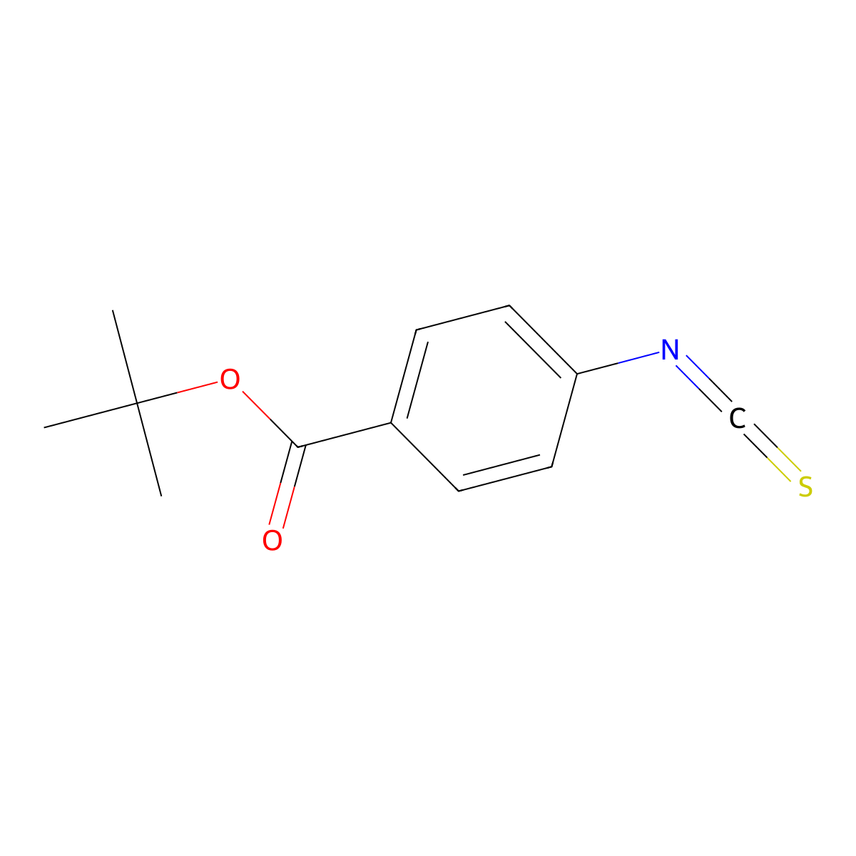 tert-Butyl 4-isothiocyanatobenzoate molecular structure, CAS 486415-37-6