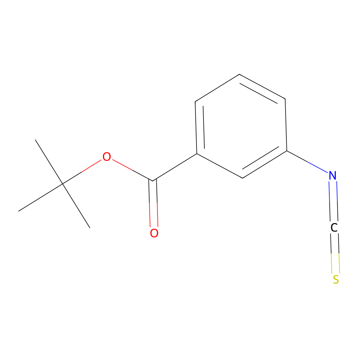 tert-Butyl 3-isothiocyanatobenzoate molecular structure, CAS 486415-53-6