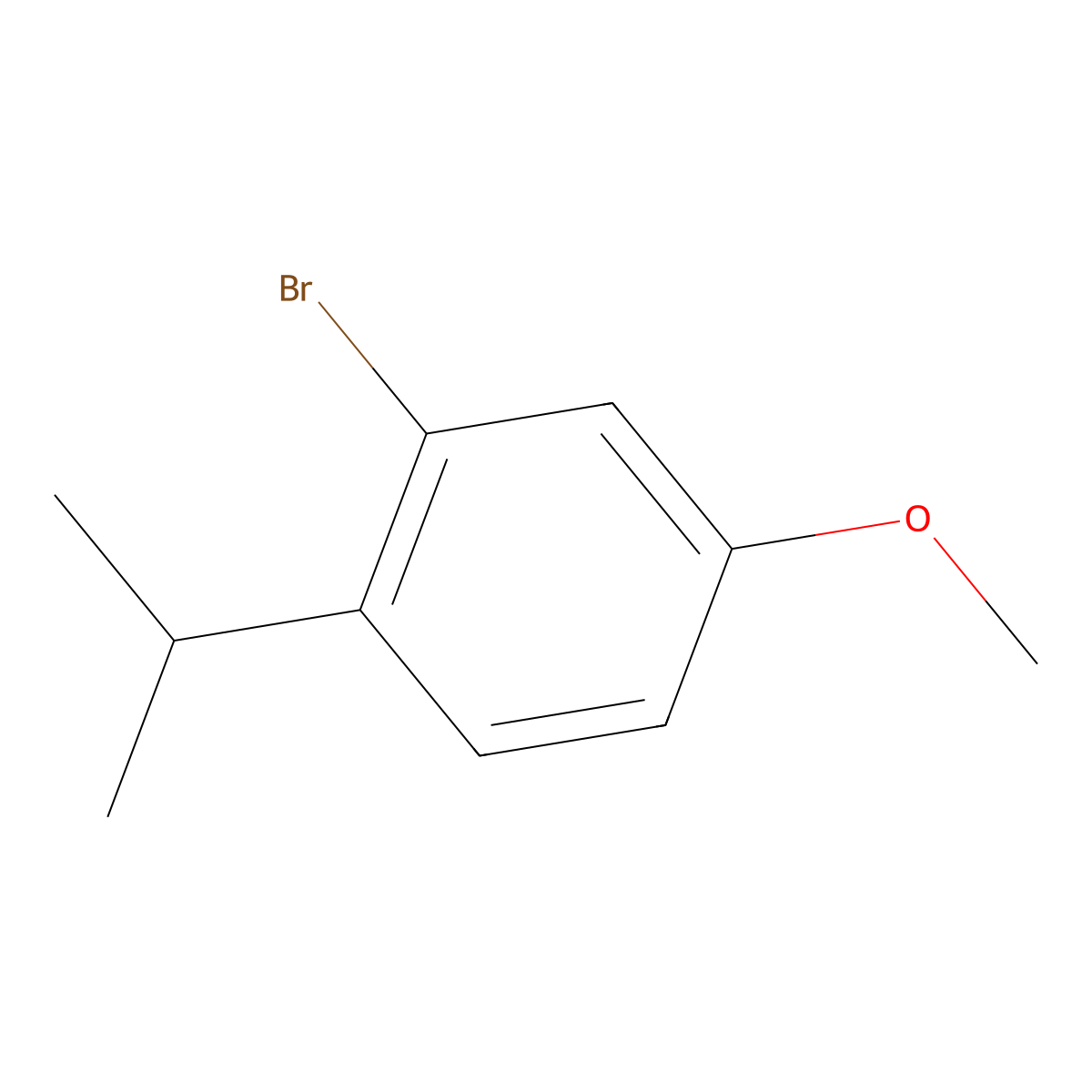 2-Bromo-4-methoxy-1-(1-methylethyl)benzene molecular structure, CAS 486420-91-1