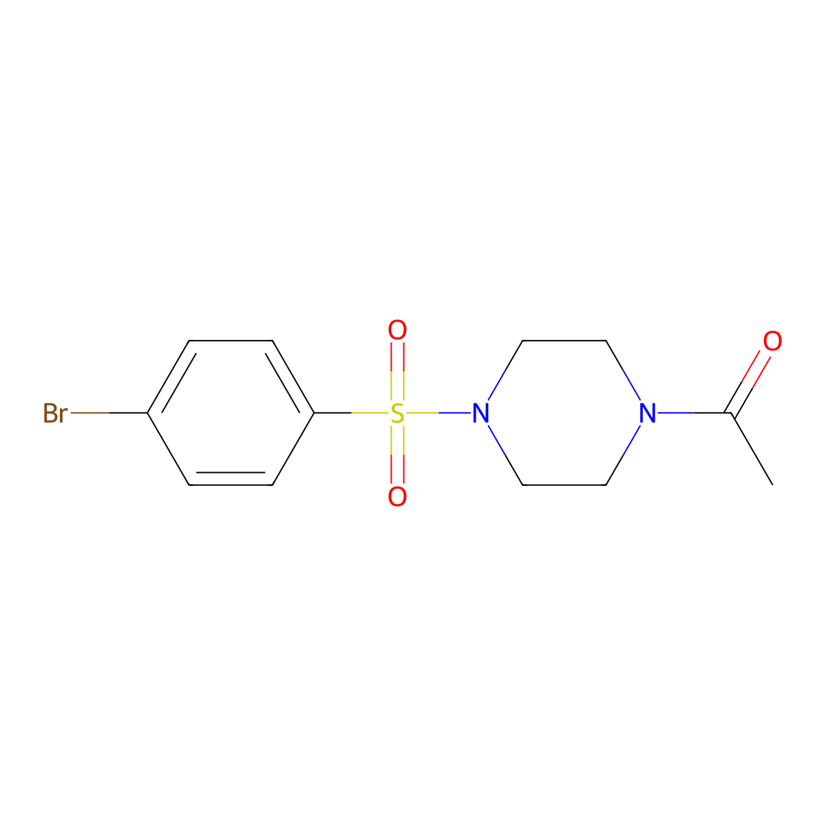 4-(4-Acetylpiperazinosulfonyl)bromobenzene molecular structure, CAS 486422-26-8