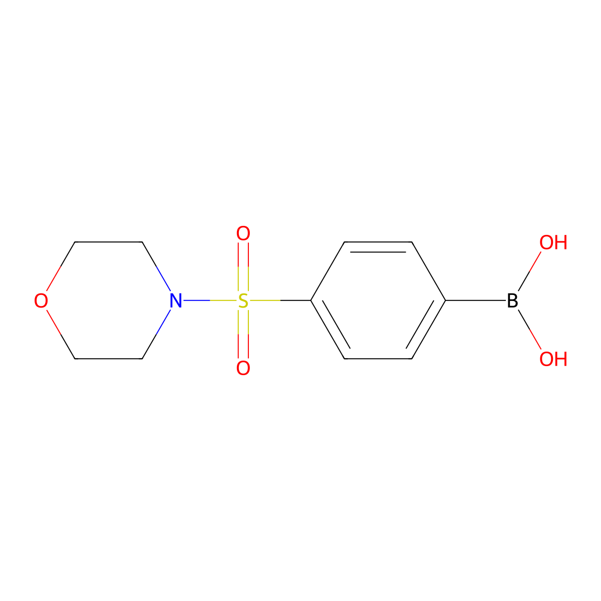 4-(Morpholin-4-ylsulphonyl)benzeneboronic acid molecular structure, CAS 486422-68-8