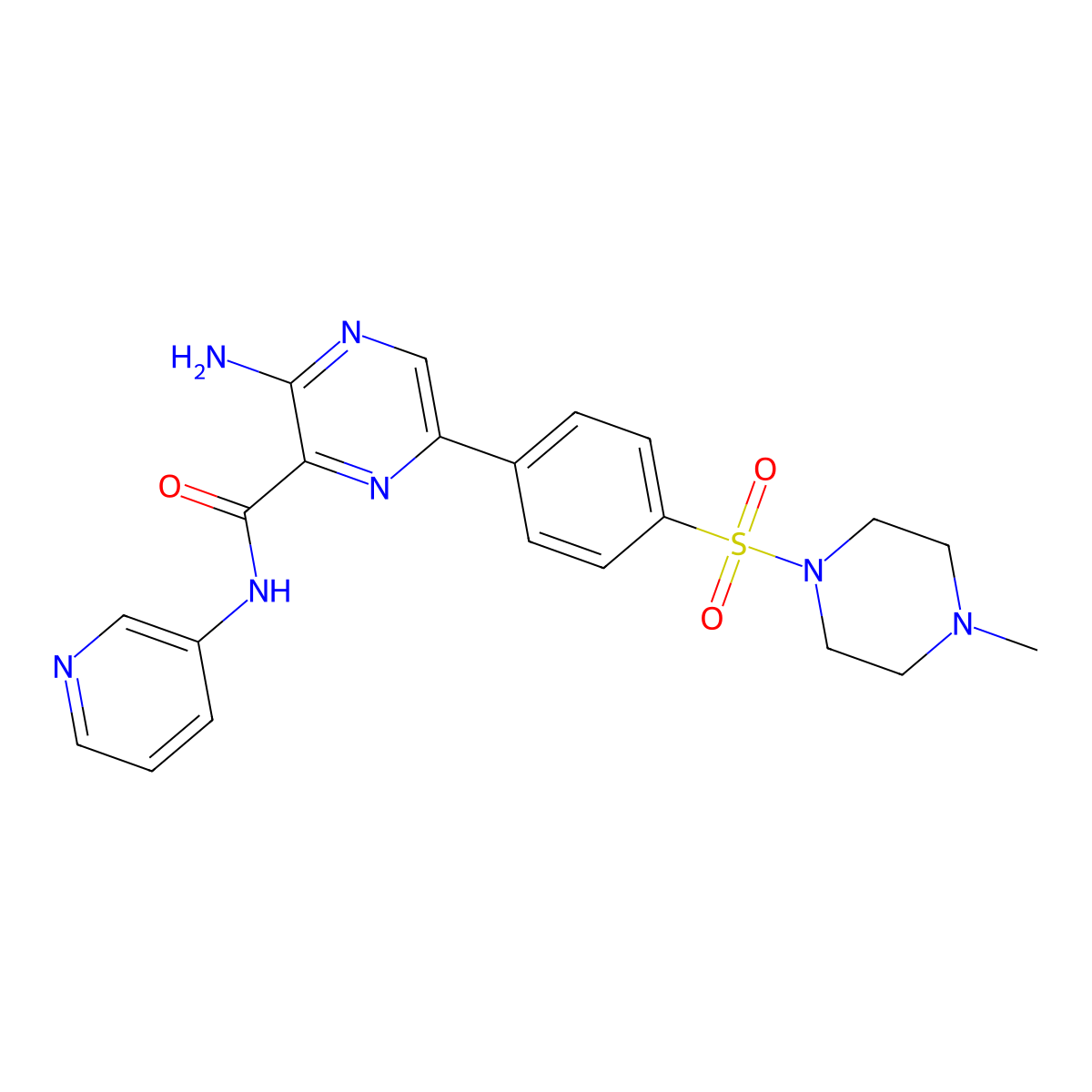 Azd2858 molecular structure, CAS 486424-20-8