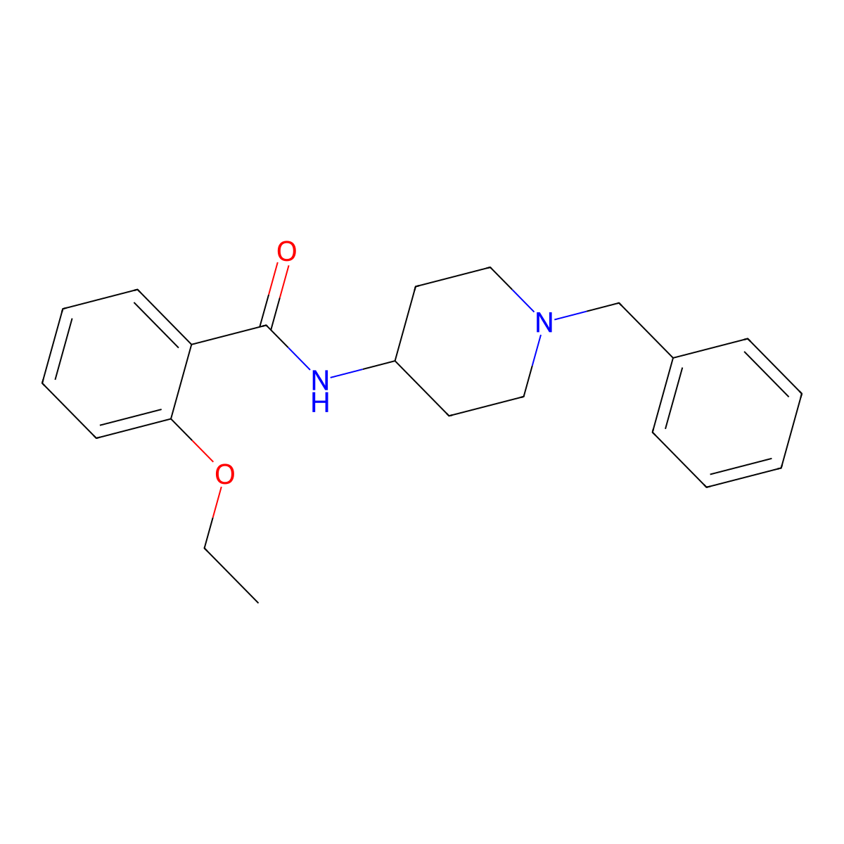N-(1-benzylpiperidin-4-yl)-2-ethoxybenzamide molecular structure, CAS 486440-87-3