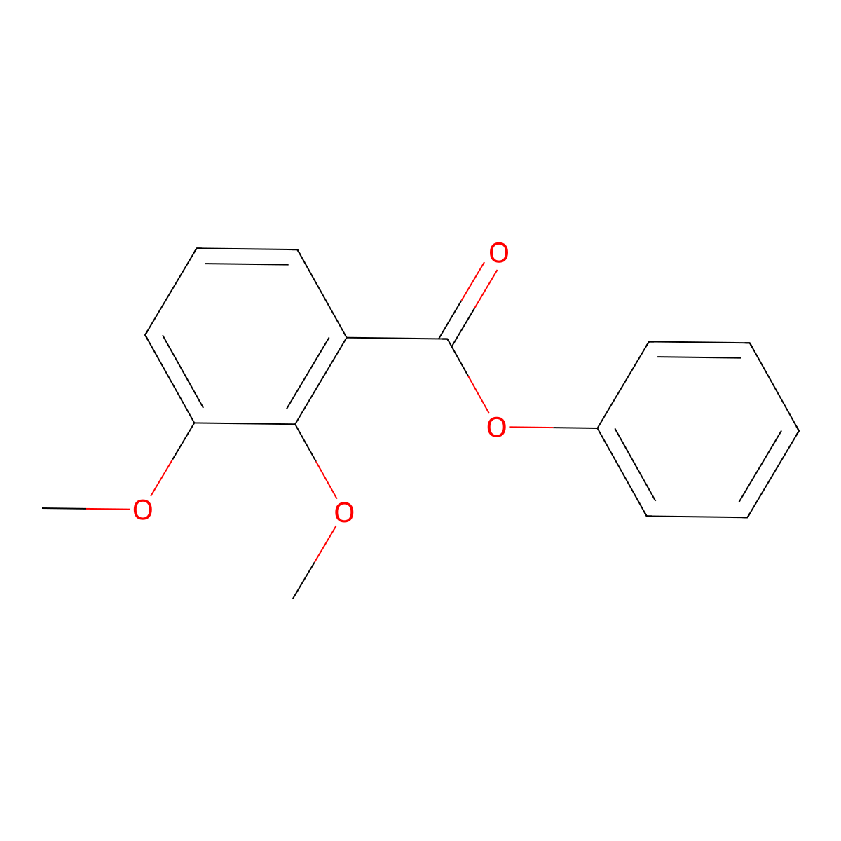 Phenyl 2,3-dimethoxybenzoate molecular structure, CAS 486440-92-0