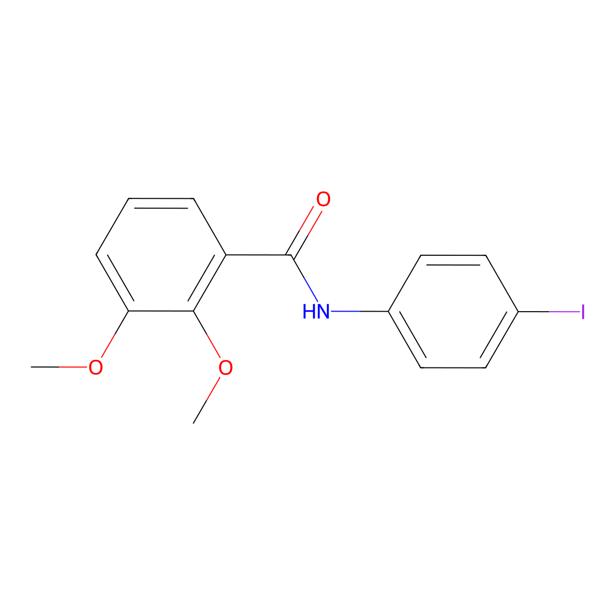 N-(4-iodophenyl)-2,3-dimethoxybenzamide molecular structure, CAS 486441-66-1