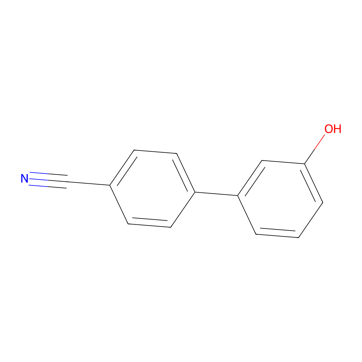 4-(3-Hydroxyphenyl)benzonitrile molecular structure, CAS 486455-27-0