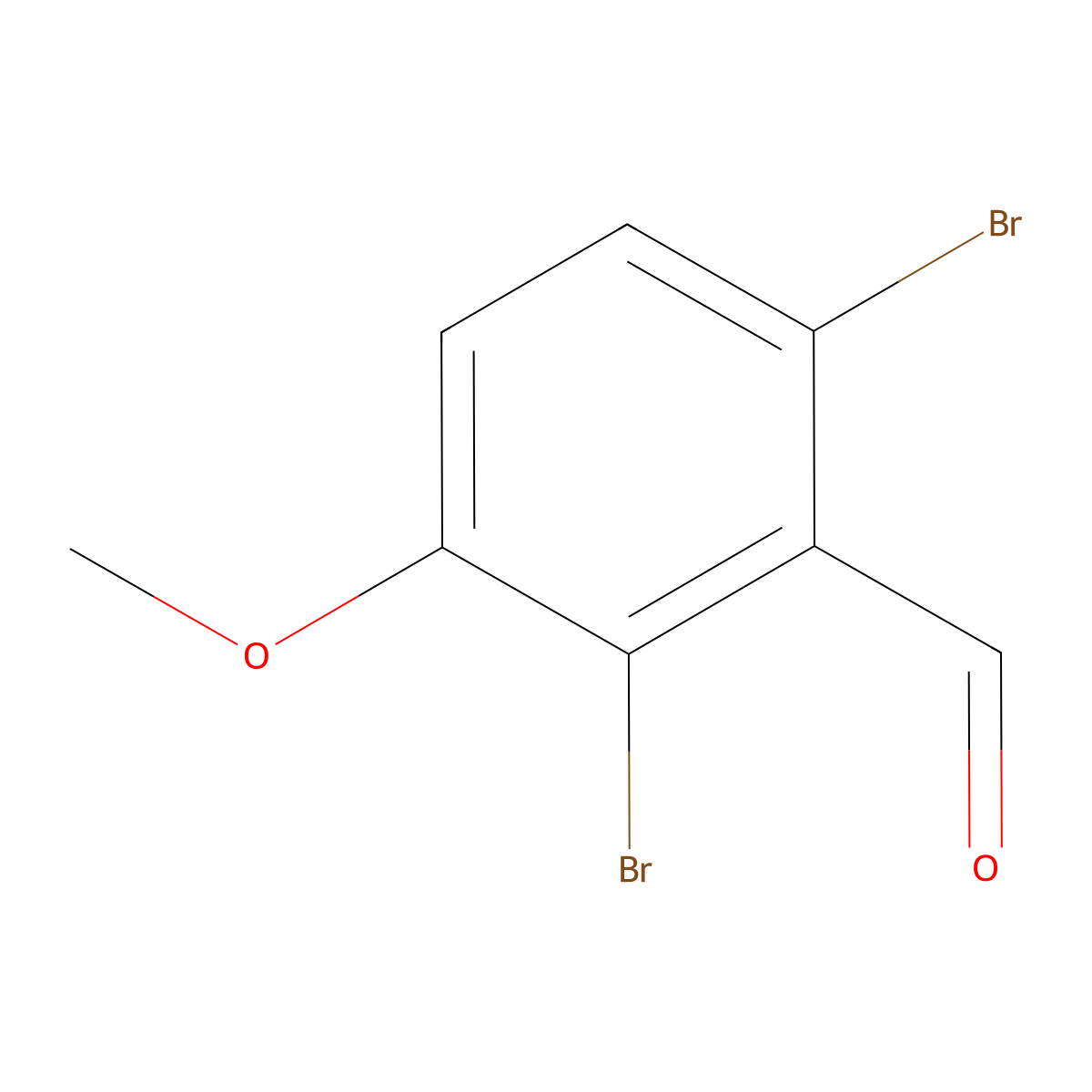 2,6-Dibromo-3-methoxybenzaldehyde molecular structure, CAS 486455-81-6