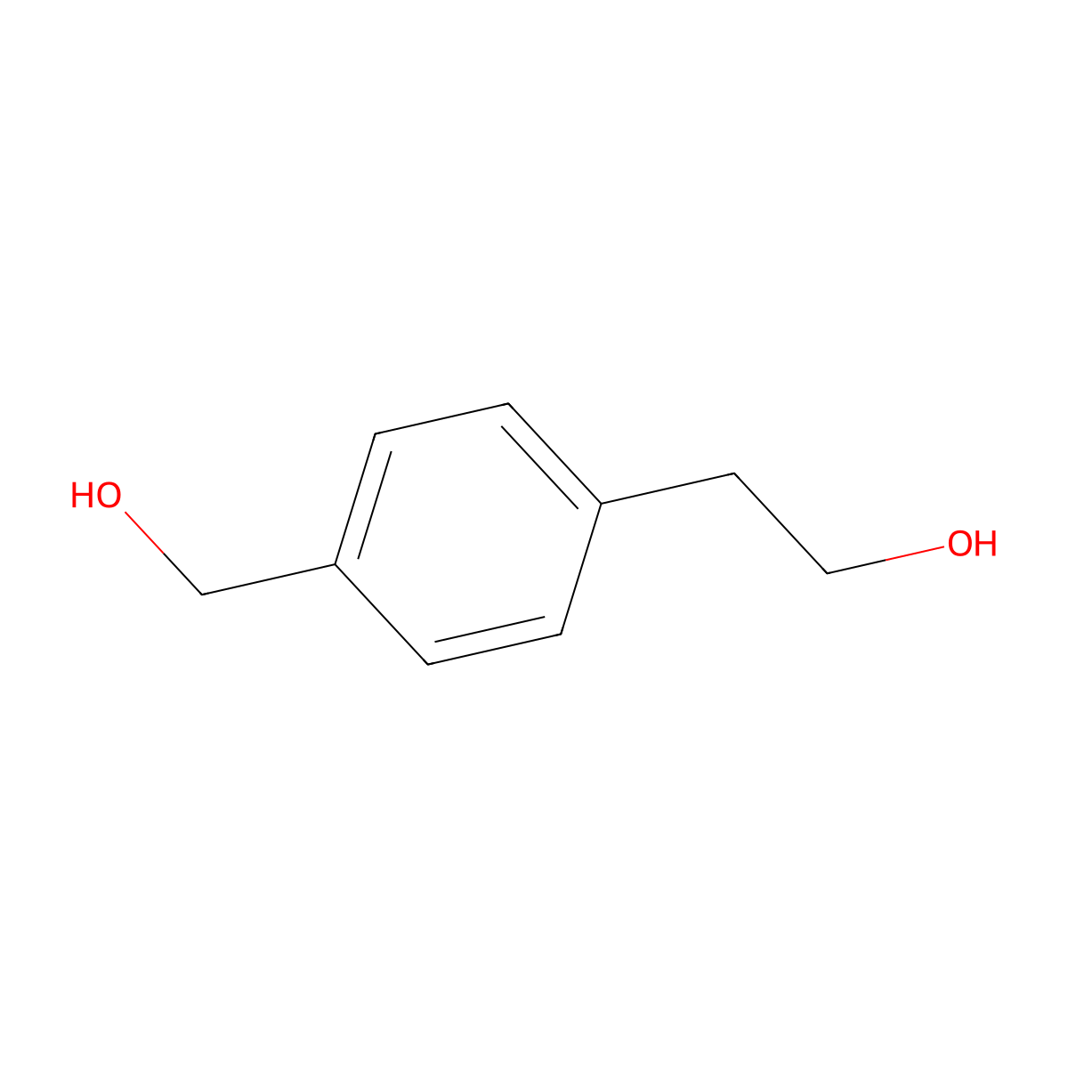 2-(4-(Hydroxymethyl)phenyl)ethanol molecular structure, CAS 4866-85-7