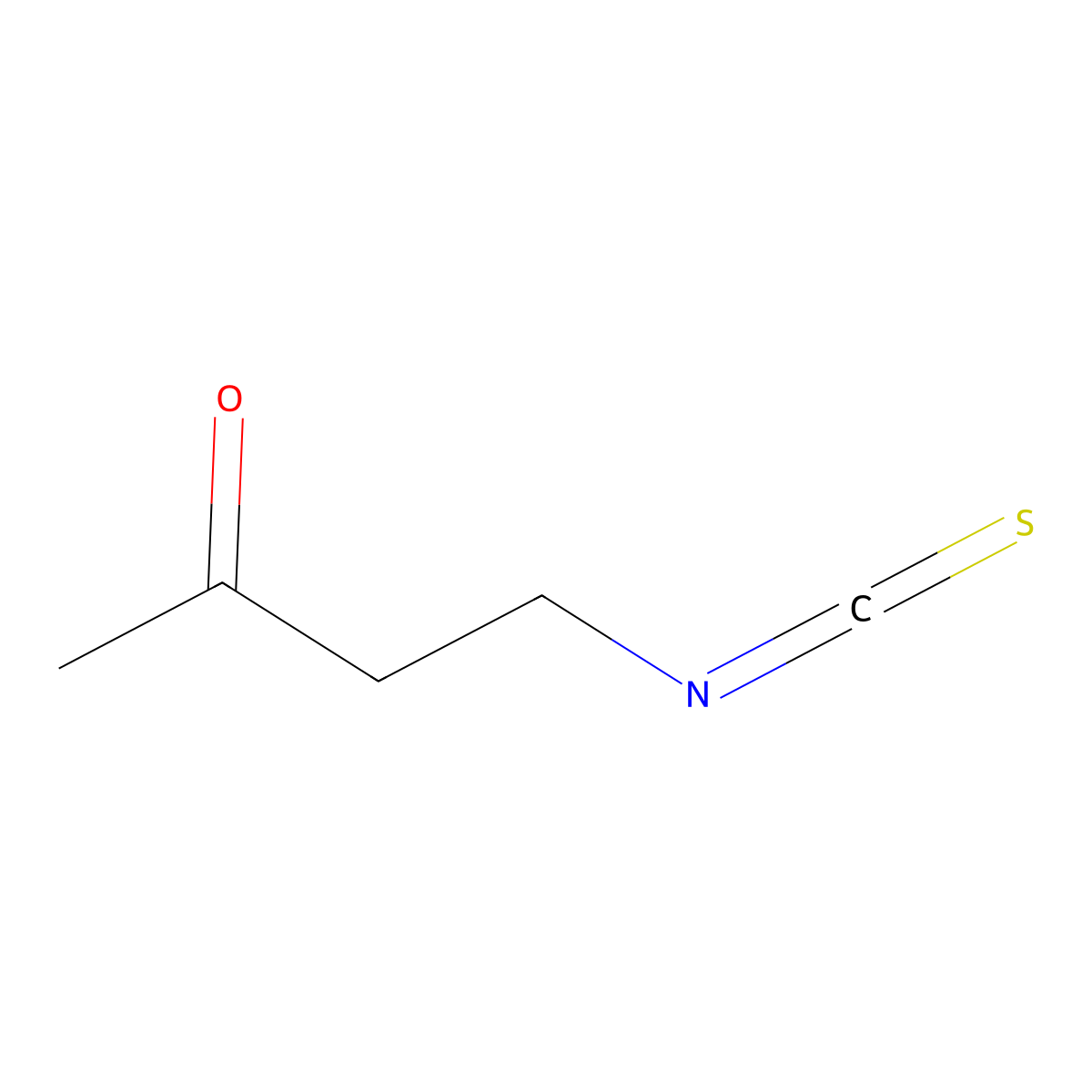 4-Isothiocyanatobutan-2-one molecular structure, CAS 4868-43-3