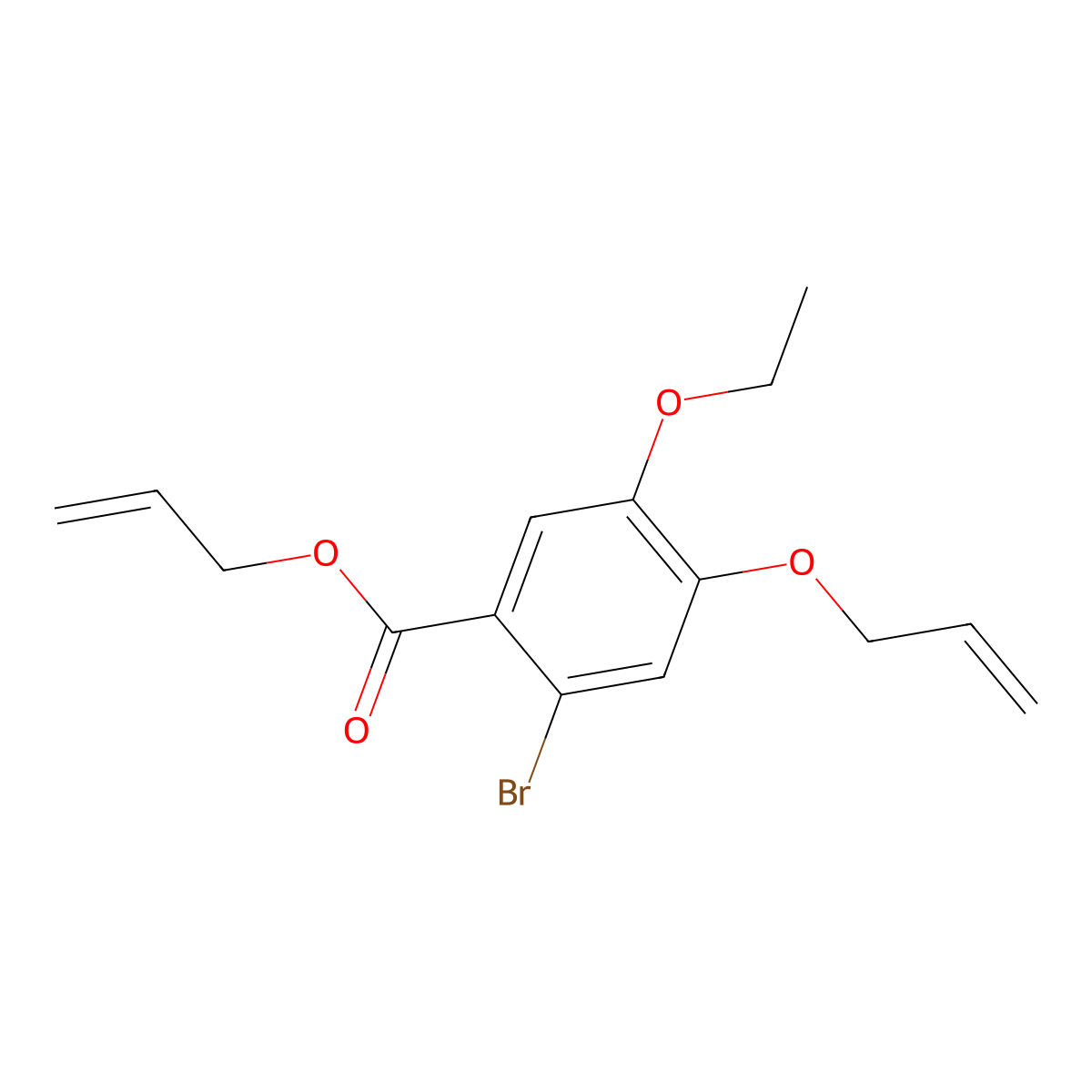 Allyl 4-(allyloxy)-2-bromo-5-ethoxybenzoate molecular structure, CAS 486993-95-7